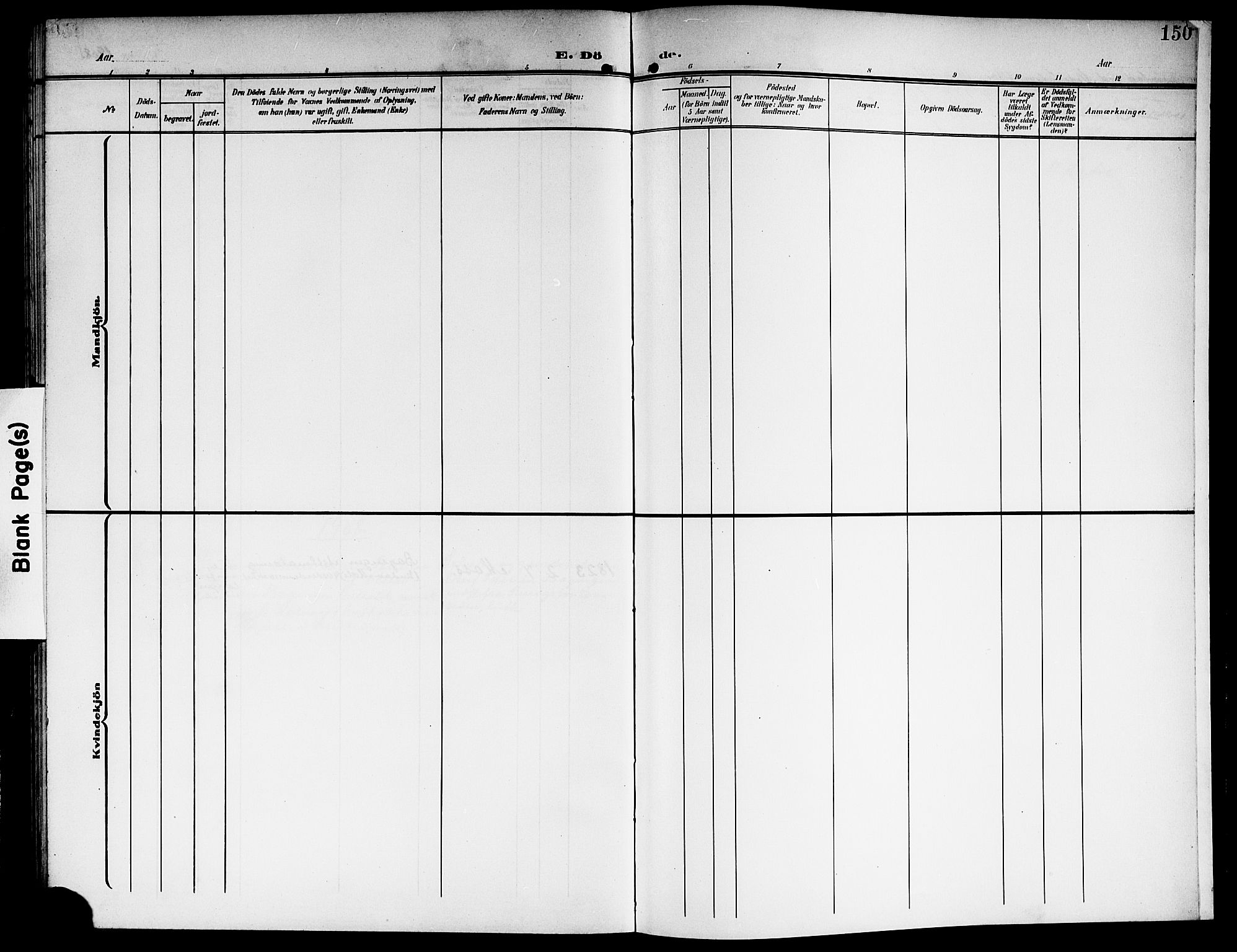 Sørum prestekontor Kirkebøker, AV/SAO-A-10303/G/Ga/L0007: Parish register (copy) no. I 7, 1907-1917, p. 150