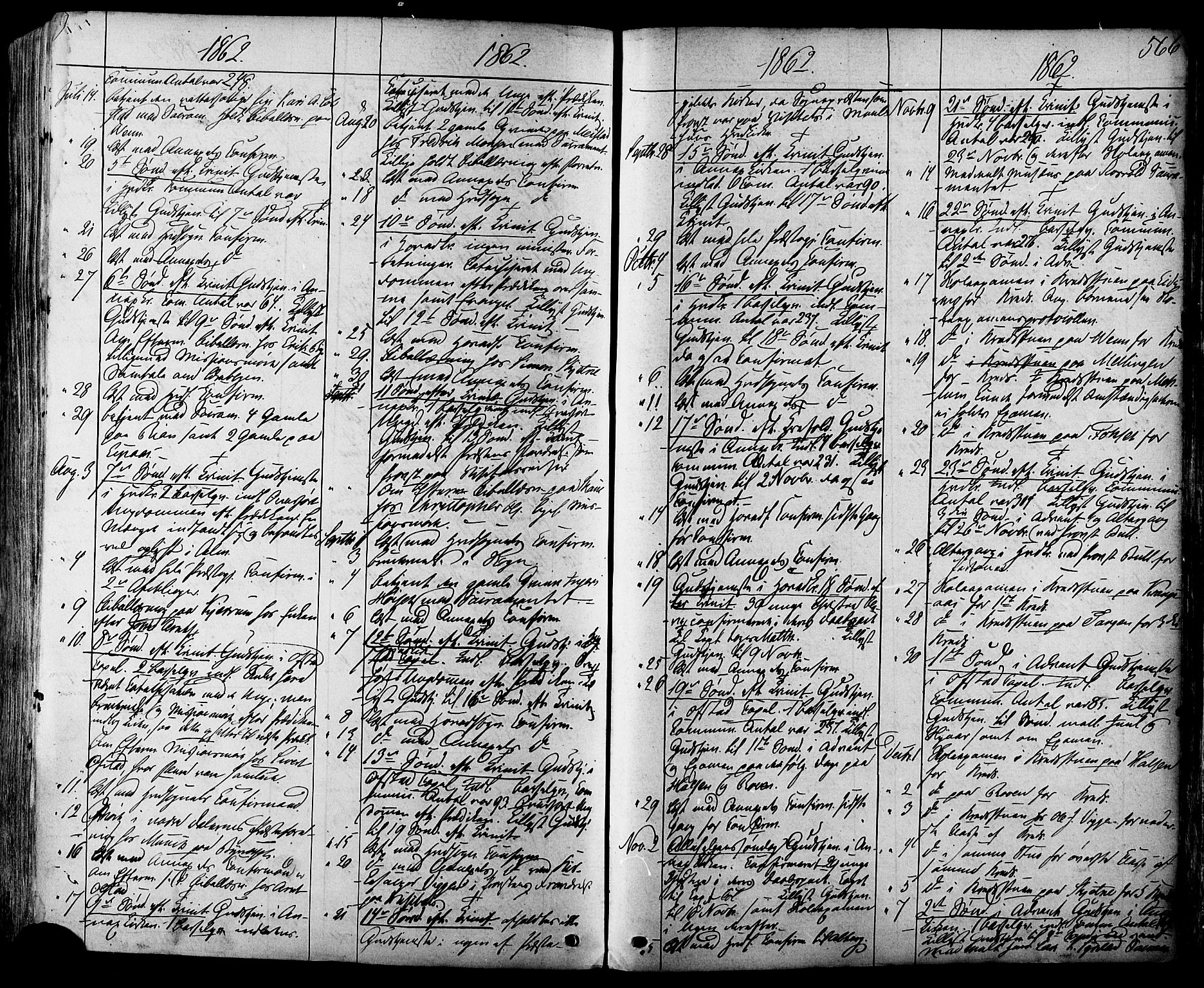 Ministerialprotokoller, klokkerbøker og fødselsregistre - Sør-Trøndelag, SAT/A-1456/665/L0772: Parish register (official) no. 665A07, 1856-1878, p. 566