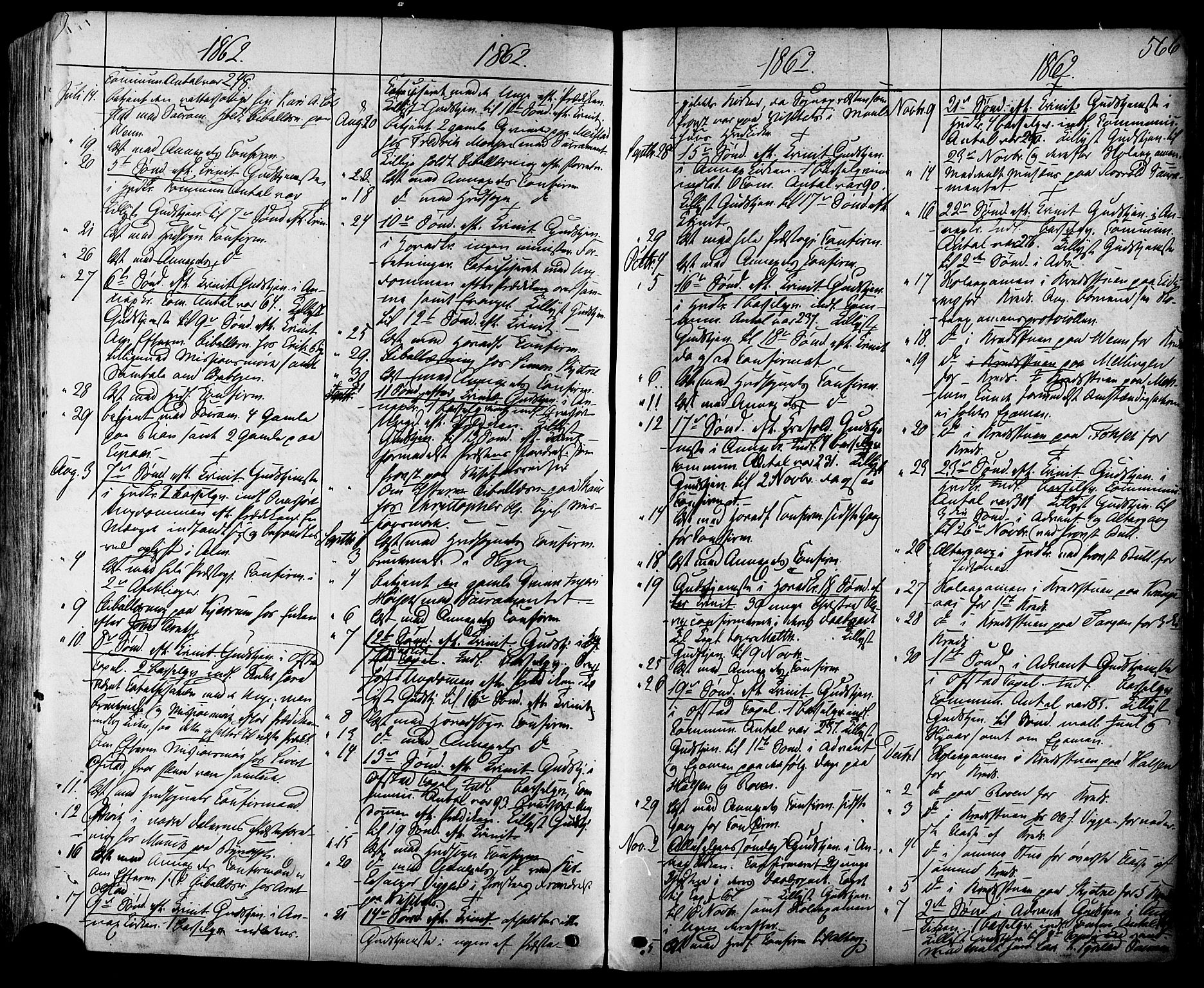 Ministerialprotokoller, klokkerbøker og fødselsregistre - Sør-Trøndelag, AV/SAT-A-1456/665/L0772: Parish register (official) no. 665A07, 1856-1878, p. 566