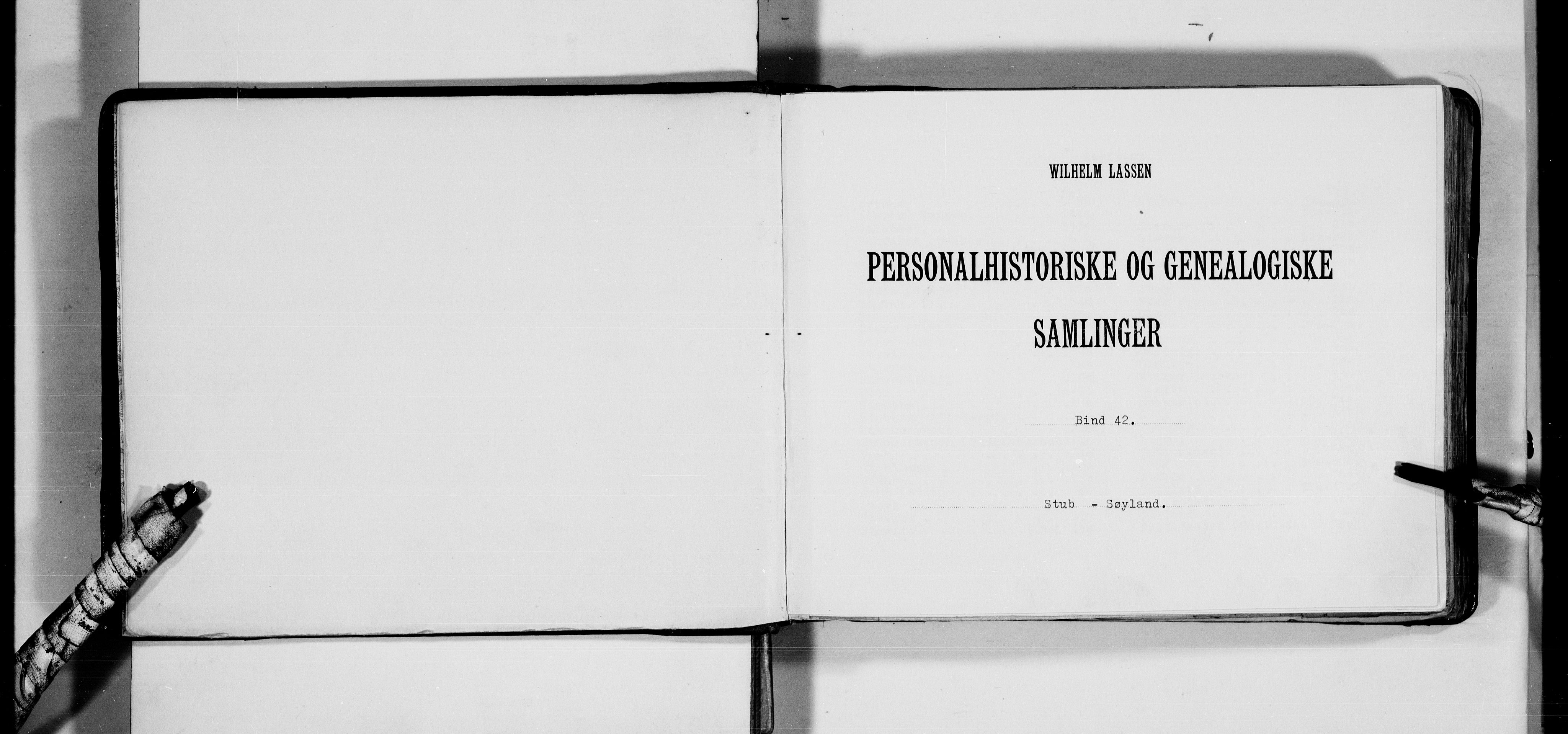 Lassens samlinger, AV/RA-PA-0051/F/Fa/L0042: Personalhistoriske og genealogiske opptegnelser: Stub - Søyland, 1500-1907