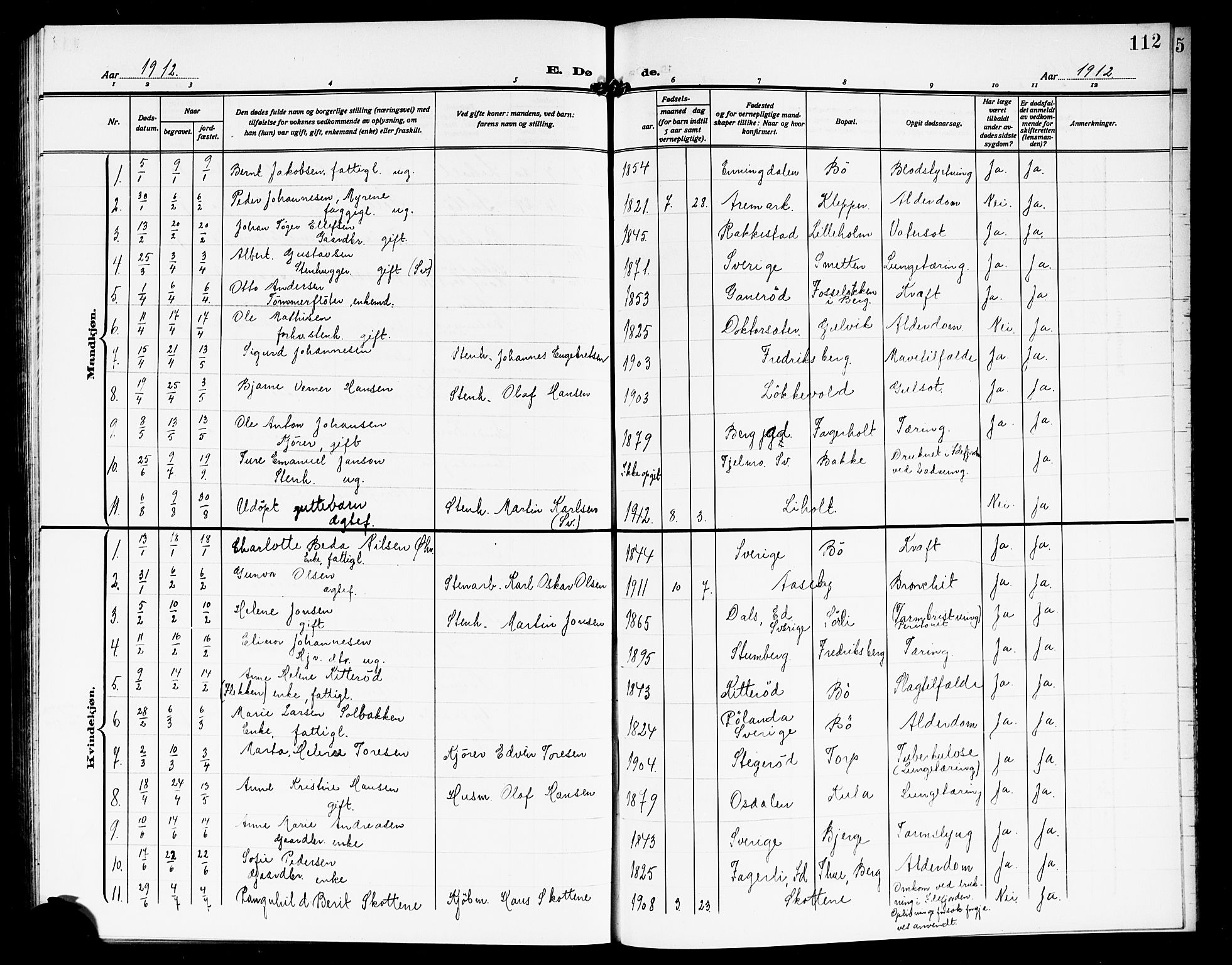 Idd prestekontor Kirkebøker, AV/SAO-A-10911/G/Gb/L0002: Parish register (copy) no. II 2, 1907-1913, p. 112