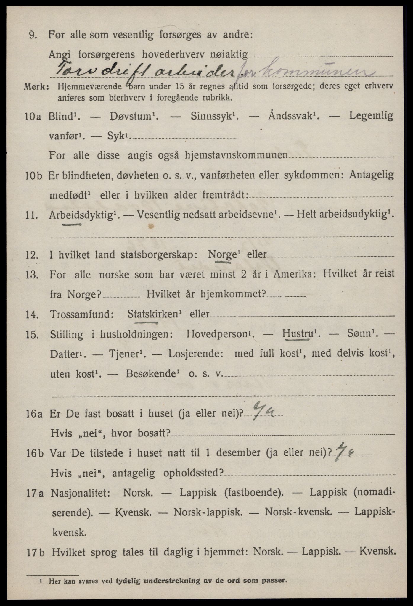 SAT, 1920 census for Tiller, 1920, p. 952