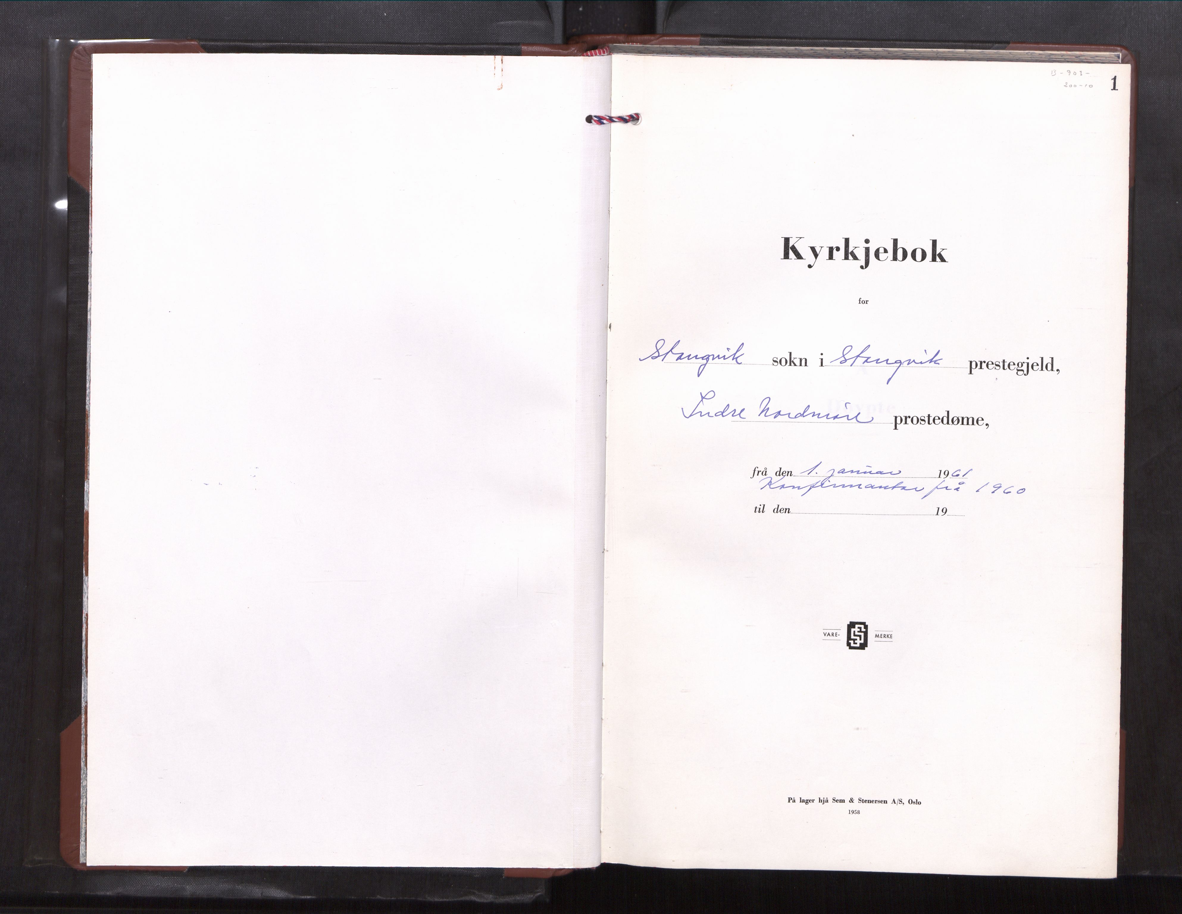 Ministerialprotokoller, klokkerbøker og fødselsregistre - Møre og Romsdal, AV/SAT-A-1454/592/L1033: Parish register (copy) no. 592---, 1960-1967, p. 1