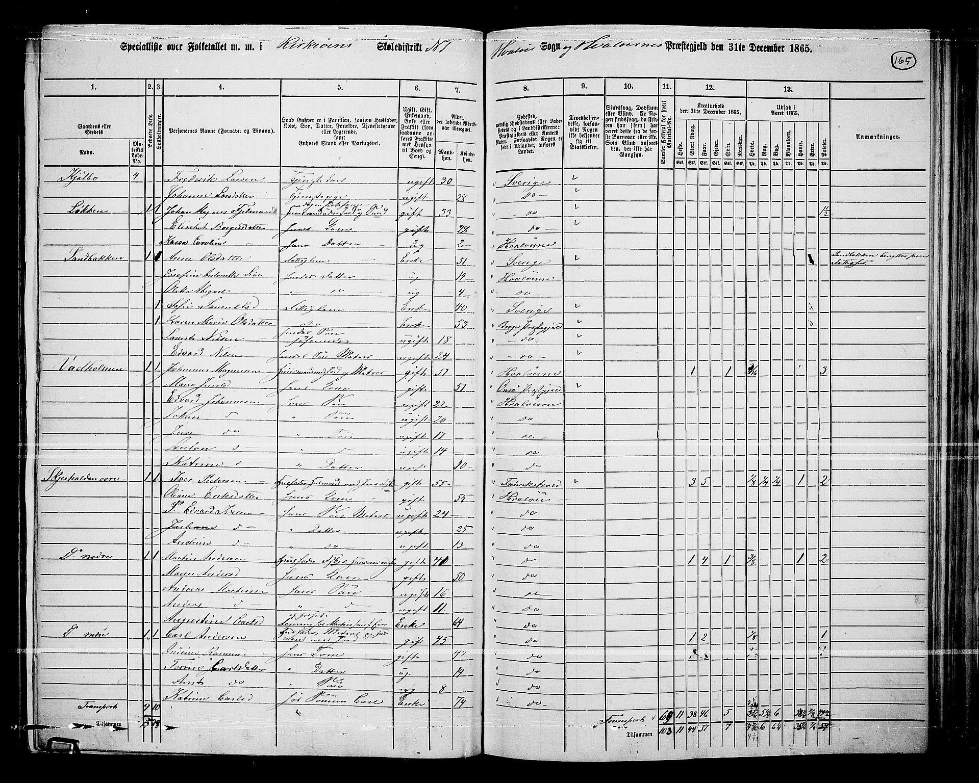 RA, 1865 census for Hvaler, 1865, p. 8