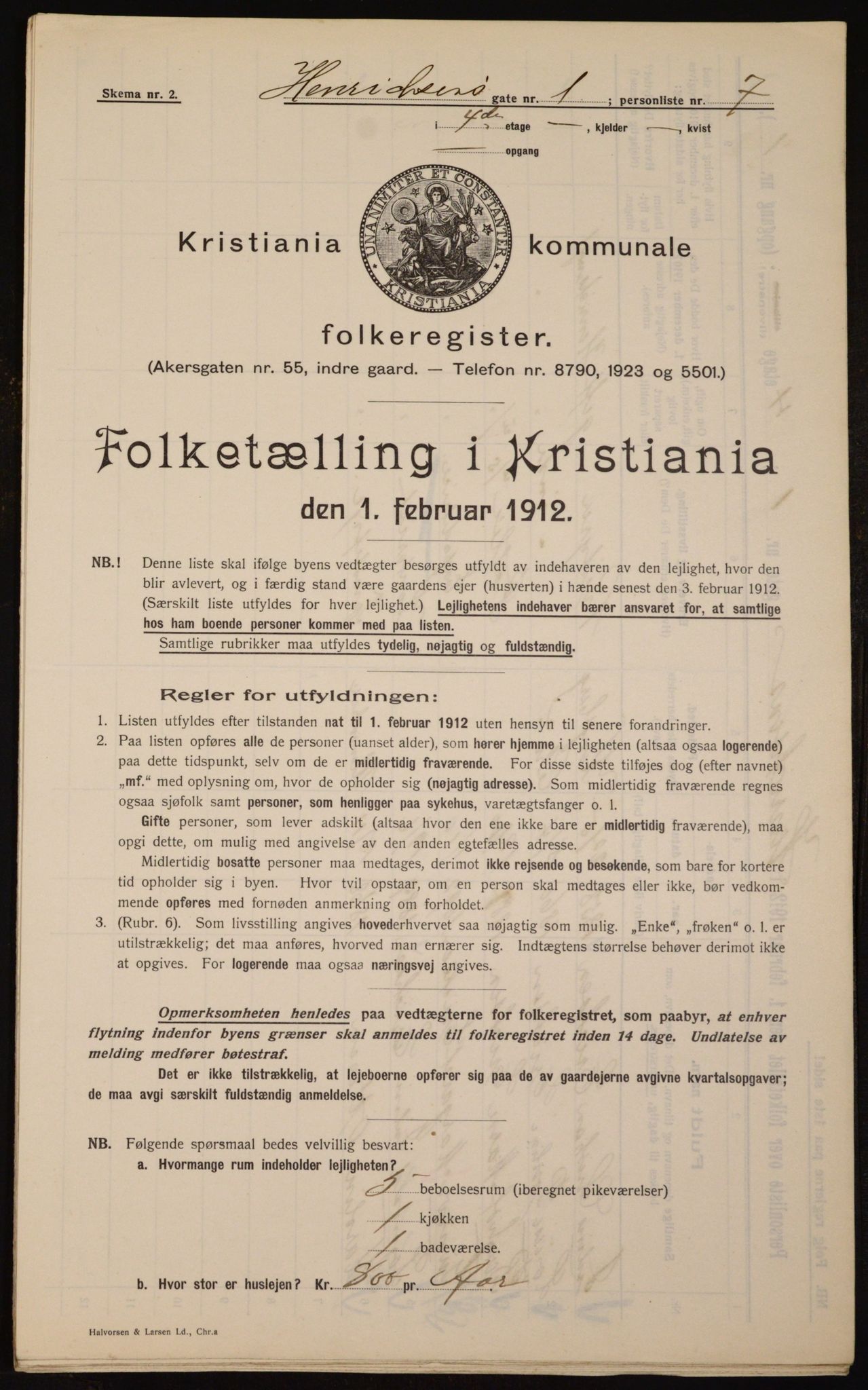 OBA, Municipal Census 1912 for Kristiania, 1912, p. 38873