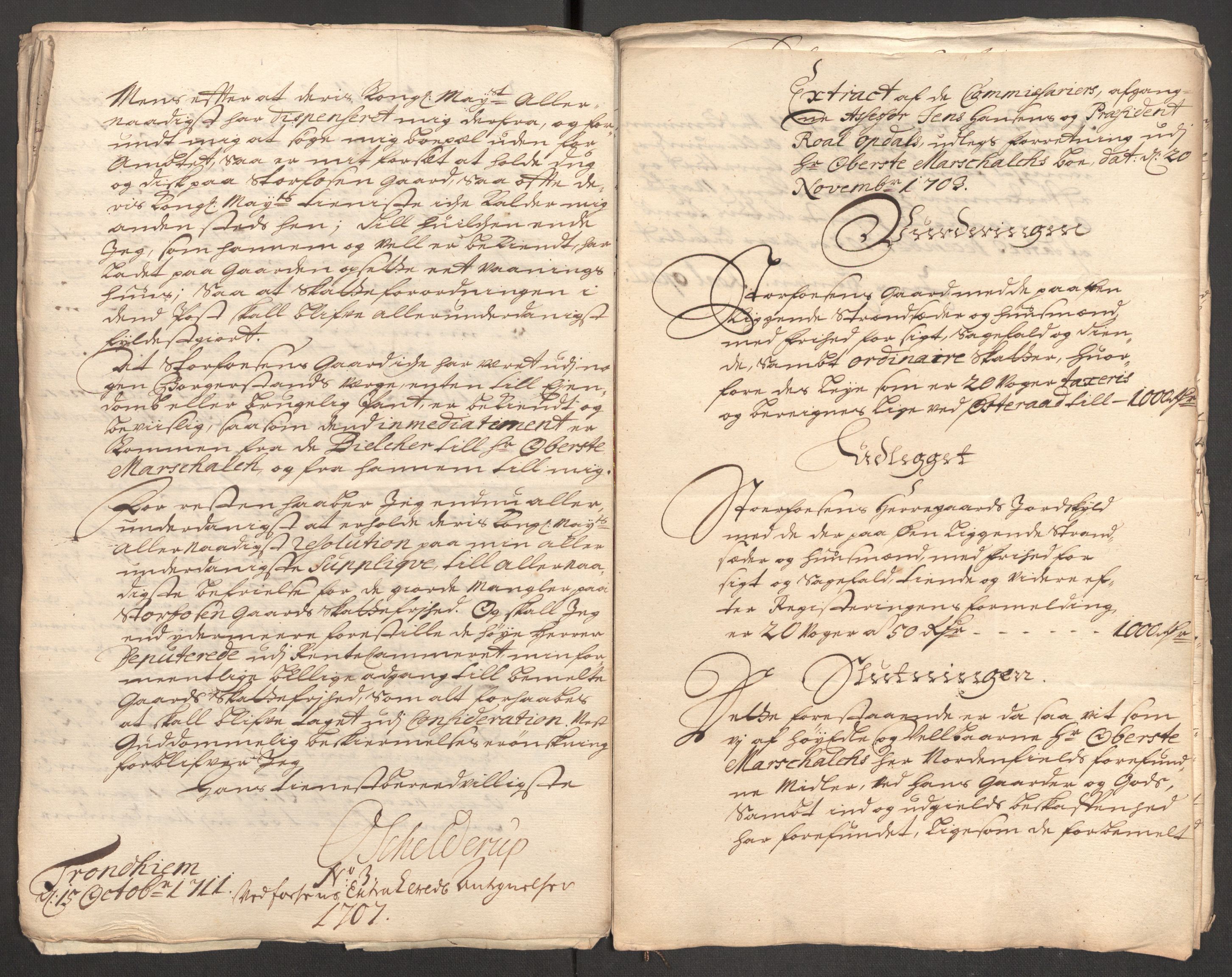 Rentekammeret inntil 1814, Reviderte regnskaper, Fogderegnskap, AV/RA-EA-4092/R57/L3857: Fogderegnskap Fosen, 1706-1707, p. 489