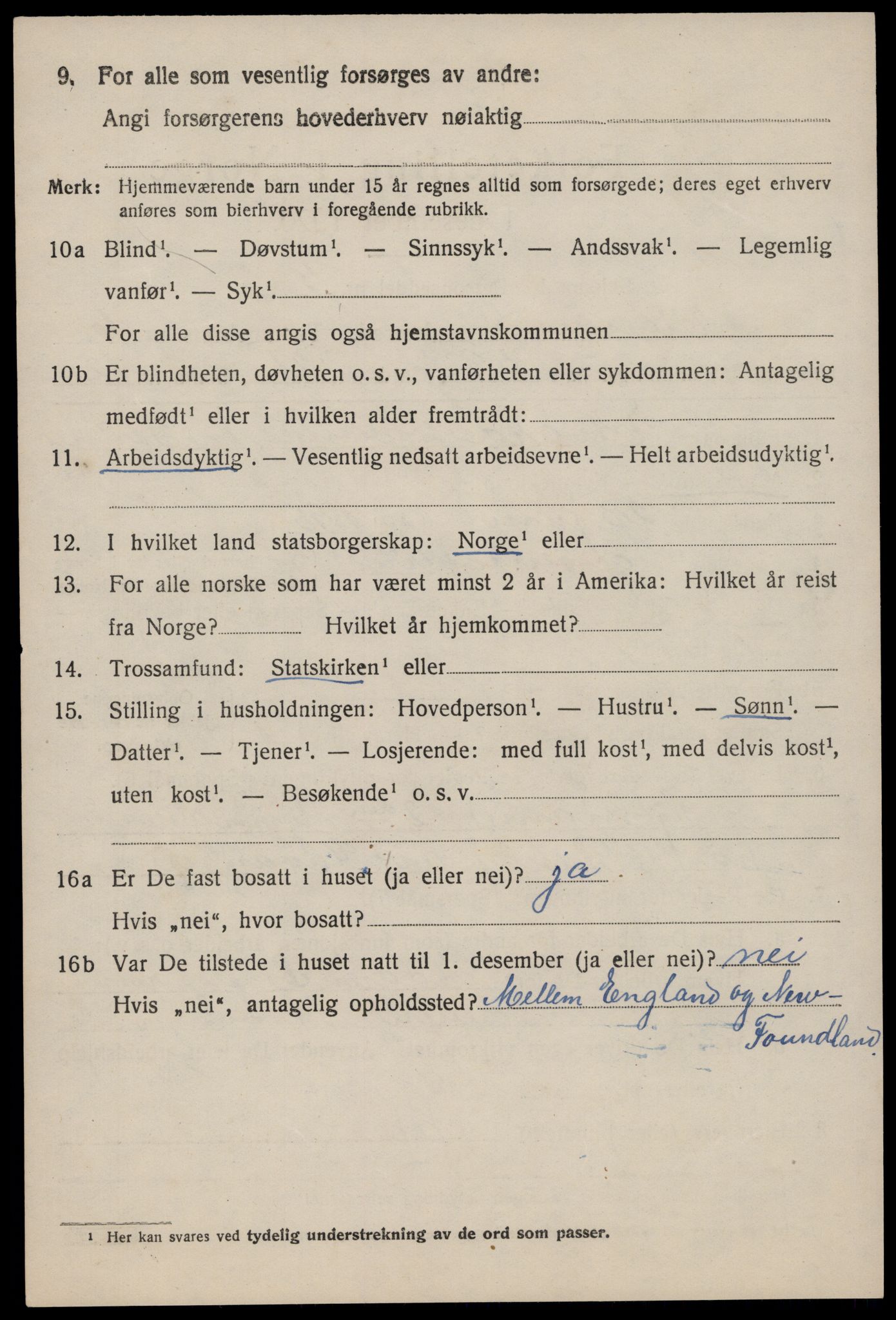 SAST, 1920 census for Eigersund, 1920, p. 4614