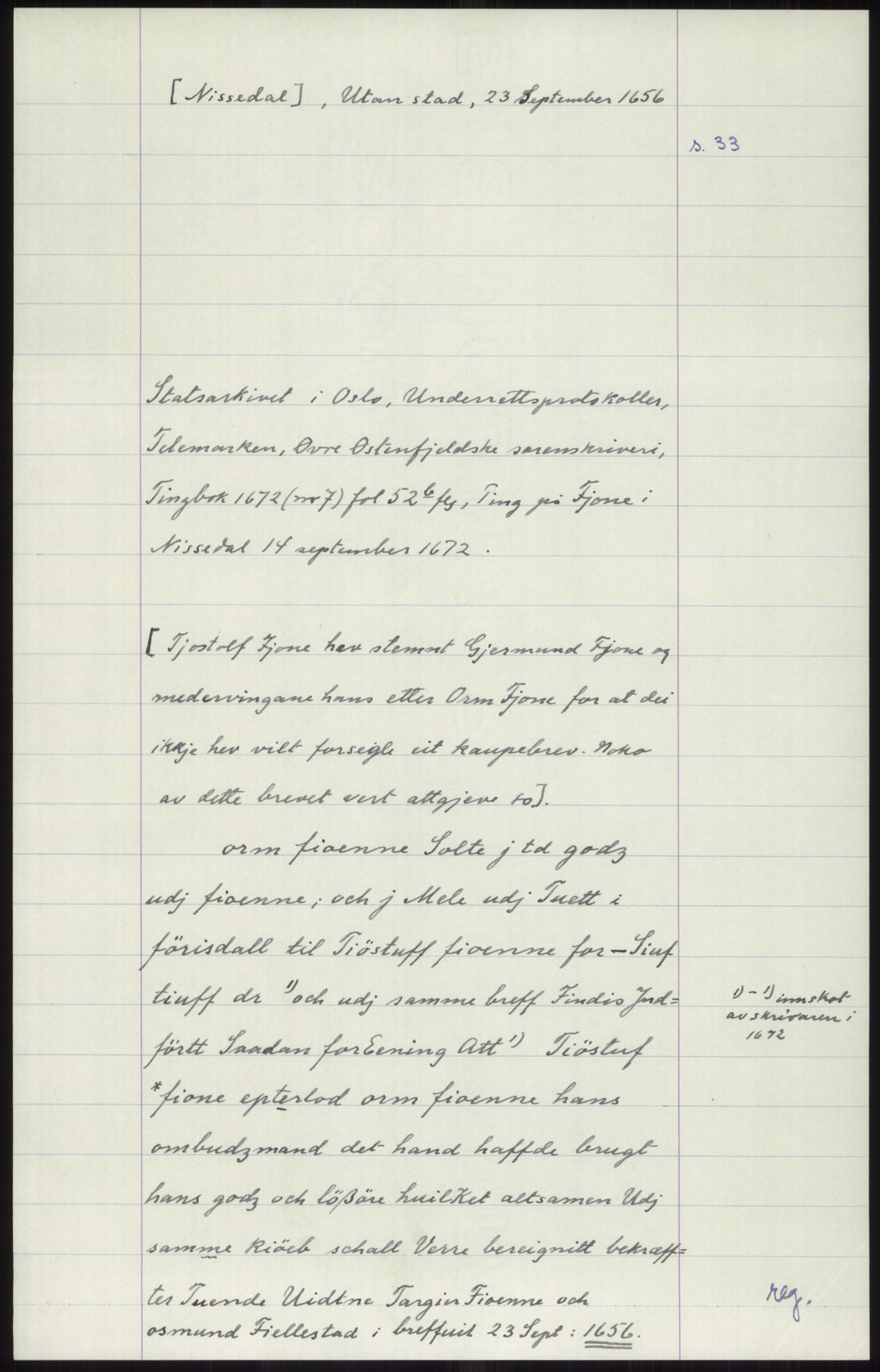 Samlinger til kildeutgivelse, Diplomavskriftsamlingen, AV/RA-EA-4053/H/Ha, p. 2289