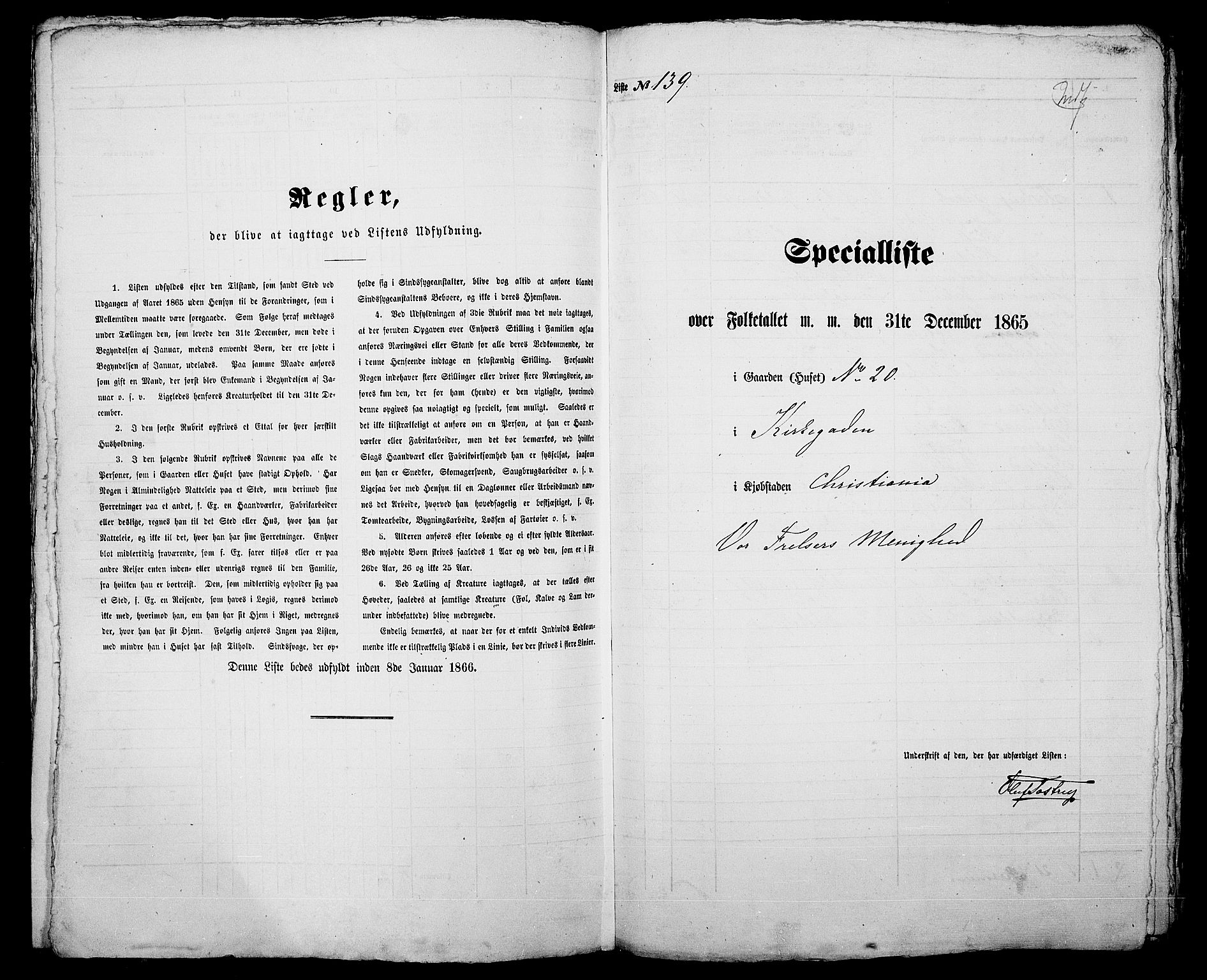 RA, 1865 census for Kristiania, 1865, p. 430