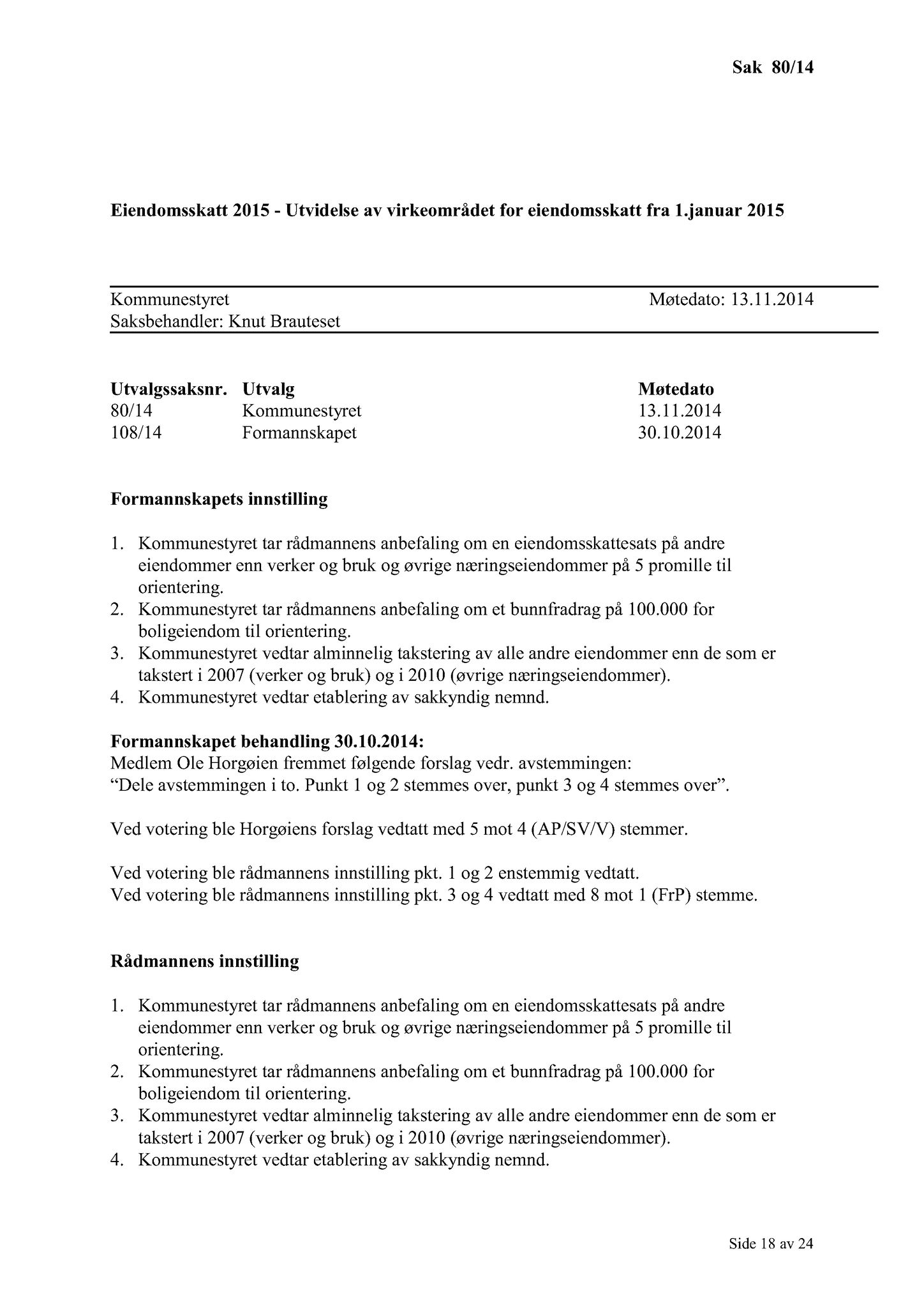 Klæbu Kommune, TRKO/KK/01-KS/L007: Kommunestyret - Møtedokumenter, 2014, p. 2013