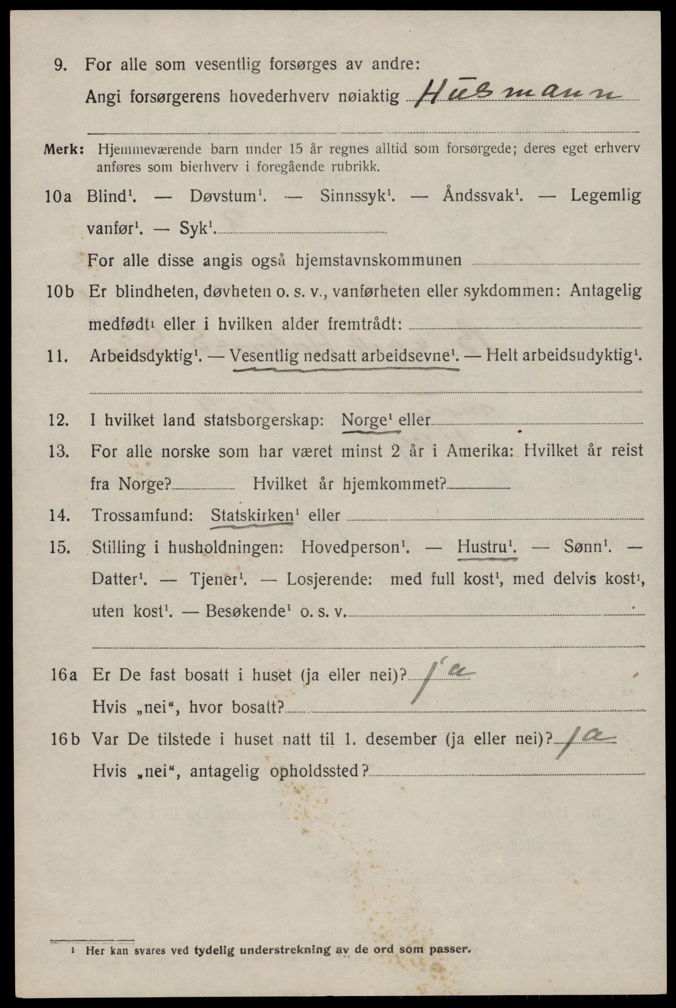 SAKO, 1920 census for Vinje, 1920, p. 1246