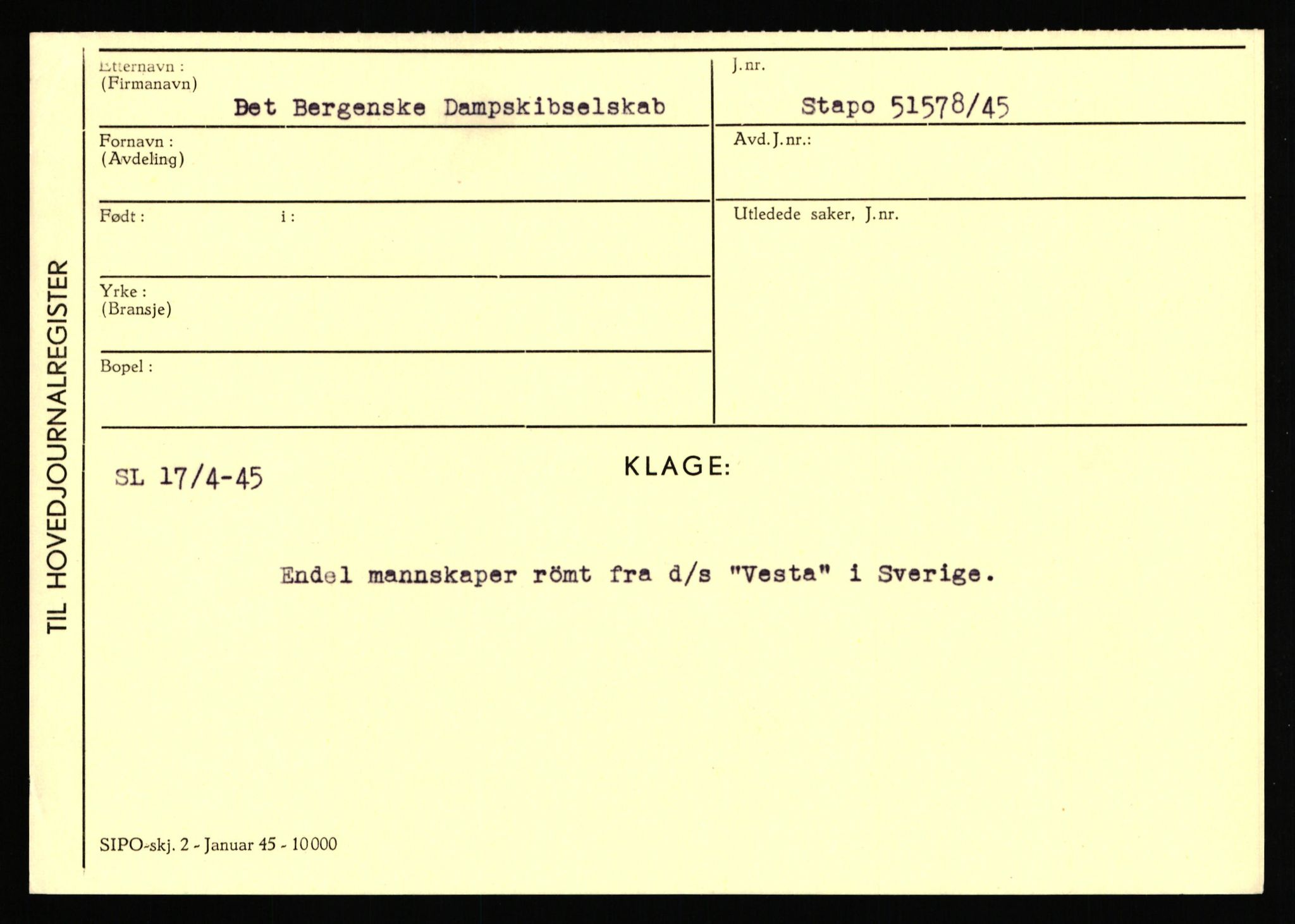 Statspolitiet - Hovedkontoret / Osloavdelingen, AV/RA-S-1329/C/Ca/L0003: Brechan - Eichinger	, 1943-1945, p. 3874