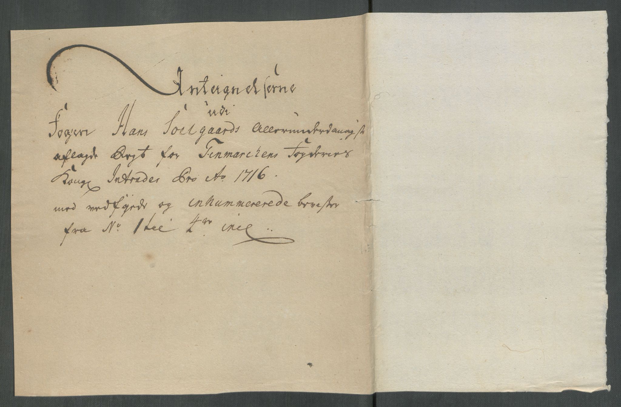 Rentekammeret inntil 1814, Reviderte regnskaper, Fogderegnskap, AV/RA-EA-4092/R69/L4857: Fogderegnskap Finnmark/Vardøhus, 1716-1718, p. 190