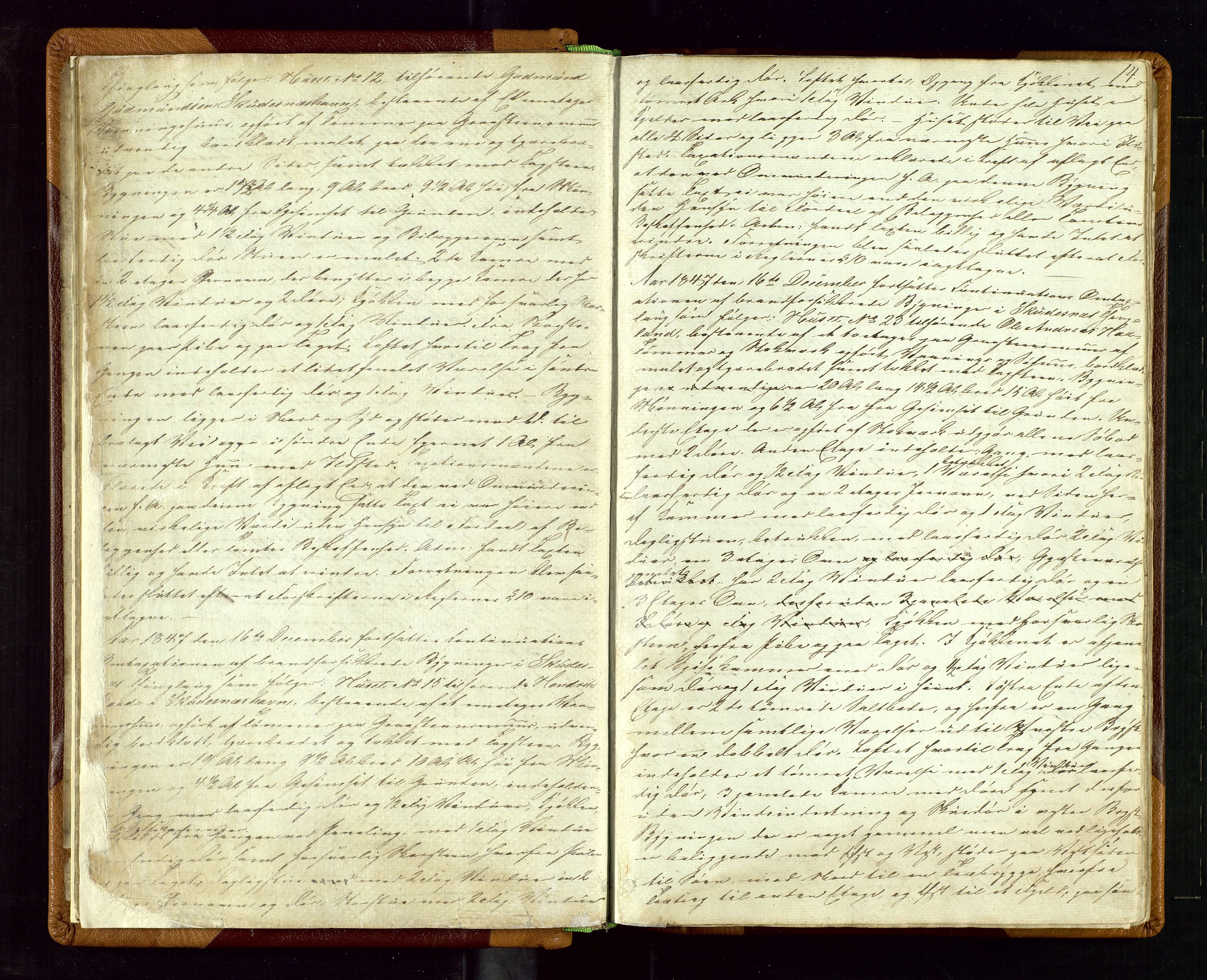 Skudenes lensmannskontor, AV/SAST-A-100444/Goa/L0001: Branntakstprotokoll, 1846-1879, p. 13b-14a