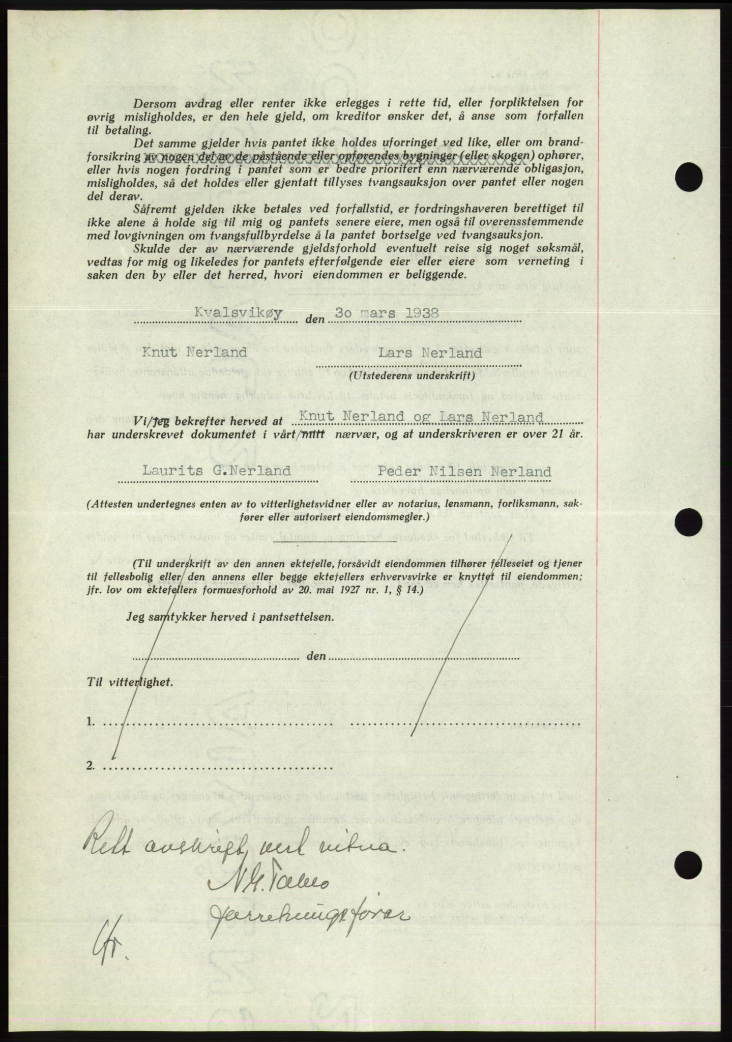 Søre Sunnmøre sorenskriveri, AV/SAT-A-4122/1/2/2C/L0065: Mortgage book no. 59, 1938-1938, Diary no: : 685/1938