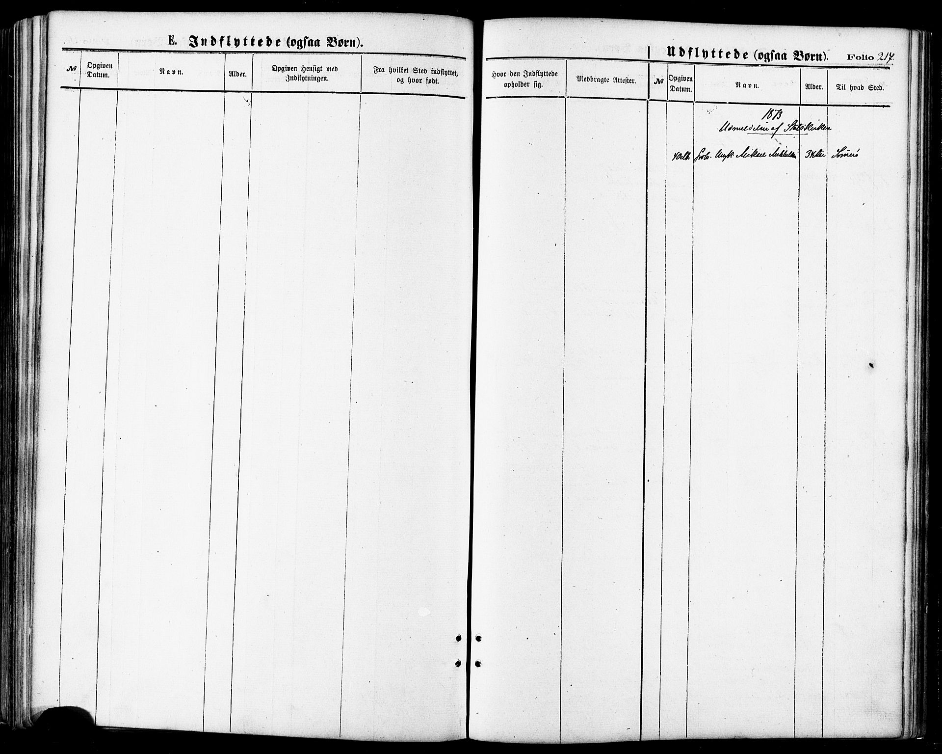 Lenvik sokneprestembete, SATØ/S-1310/H/Ha/Haa/L0010kirke: Parish register (official) no. 10, 1873-1880, p. 217