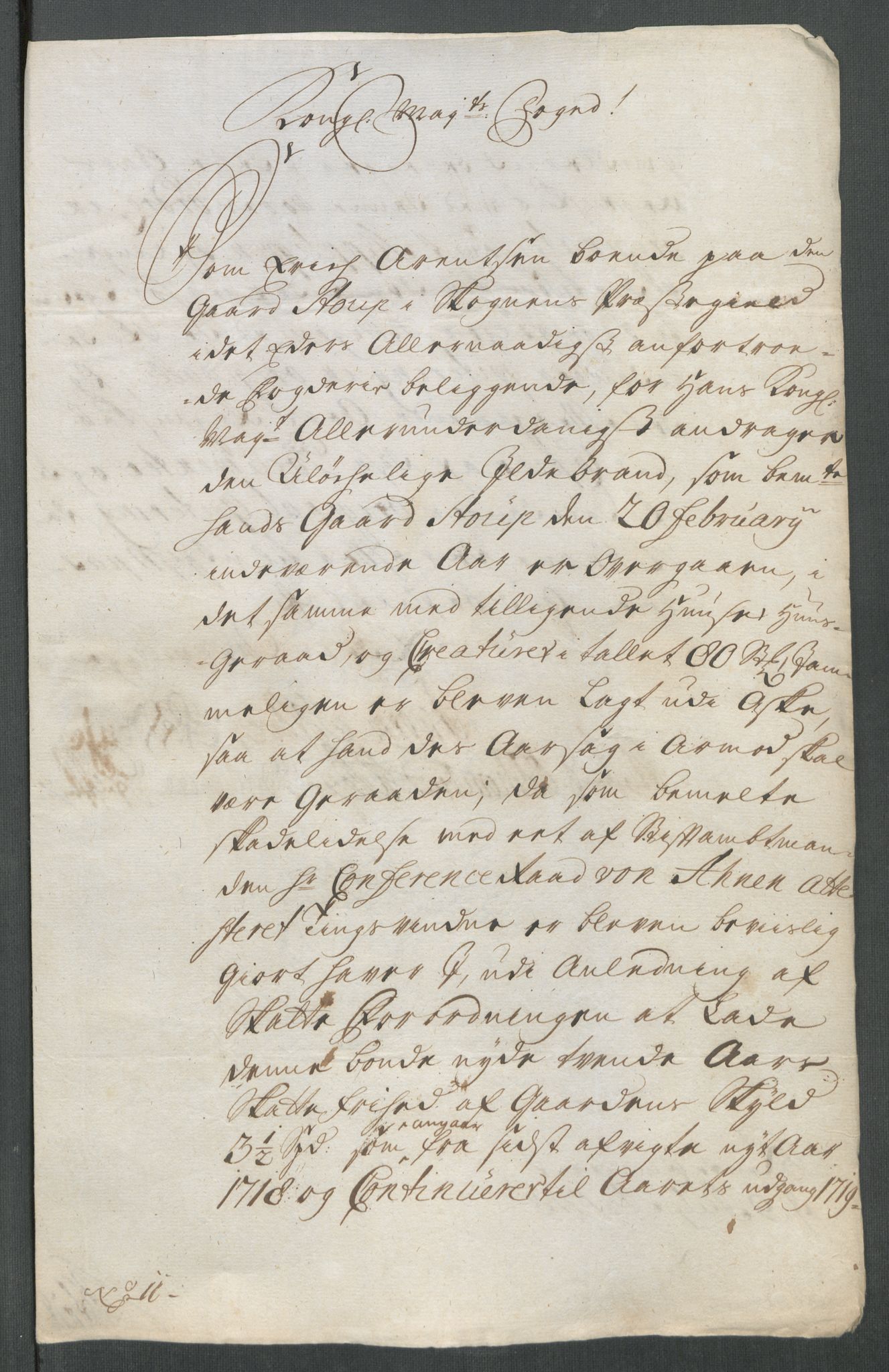 Rentekammeret inntil 1814, Reviderte regnskaper, Fogderegnskap, AV/RA-EA-4092/R62/L4208: Fogderegnskap Stjørdal og Verdal, 1718, p. 296