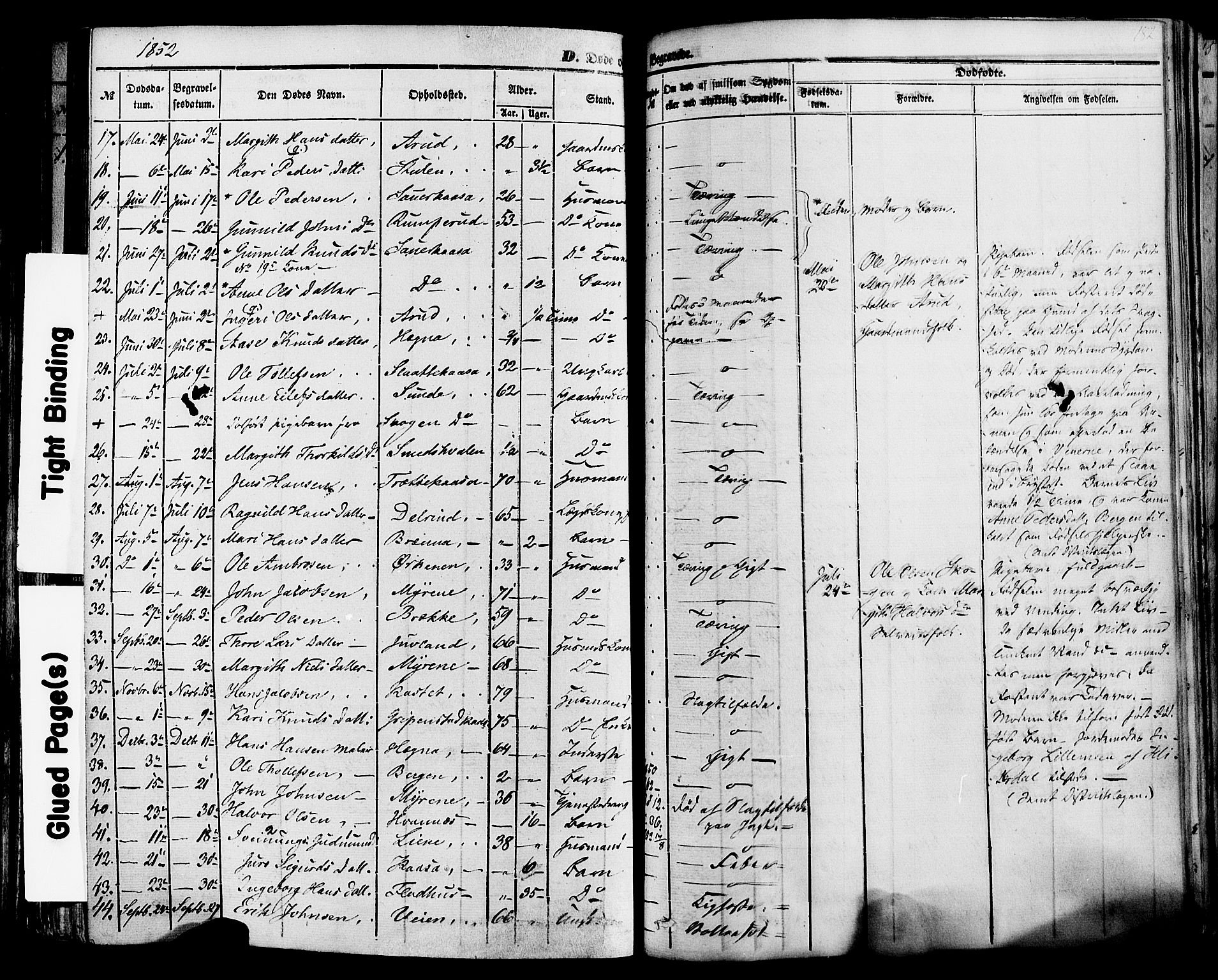 Sauherad kirkebøker, SAKO/A-298/F/Fa/L0007: Parish register (official) no. I 7, 1851-1873, p. 182