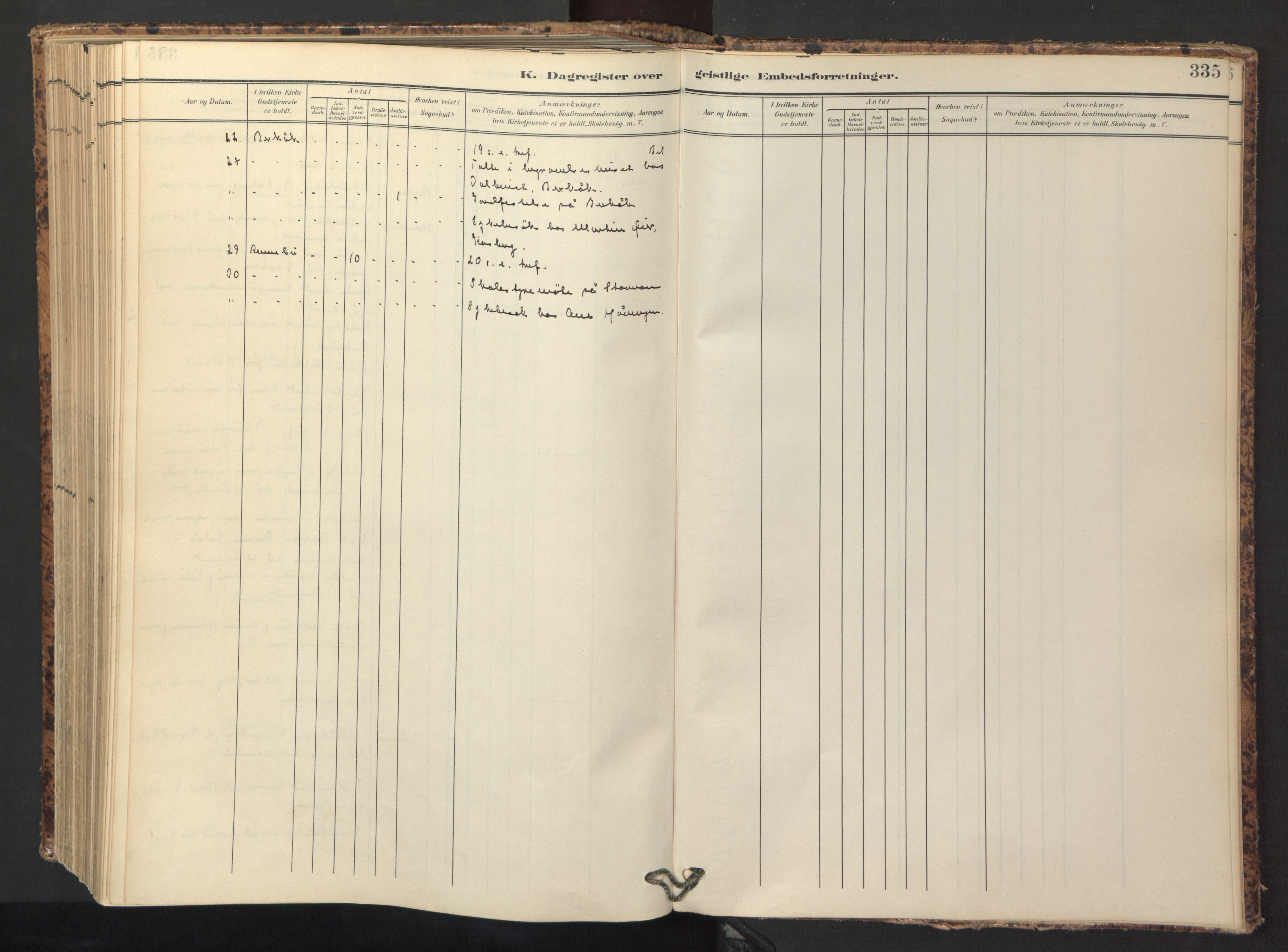 Ministerialprotokoller, klokkerbøker og fødselsregistre - Sør-Trøndelag, AV/SAT-A-1456/674/L0873: Parish register (official) no. 674A05, 1908-1923, p. 335