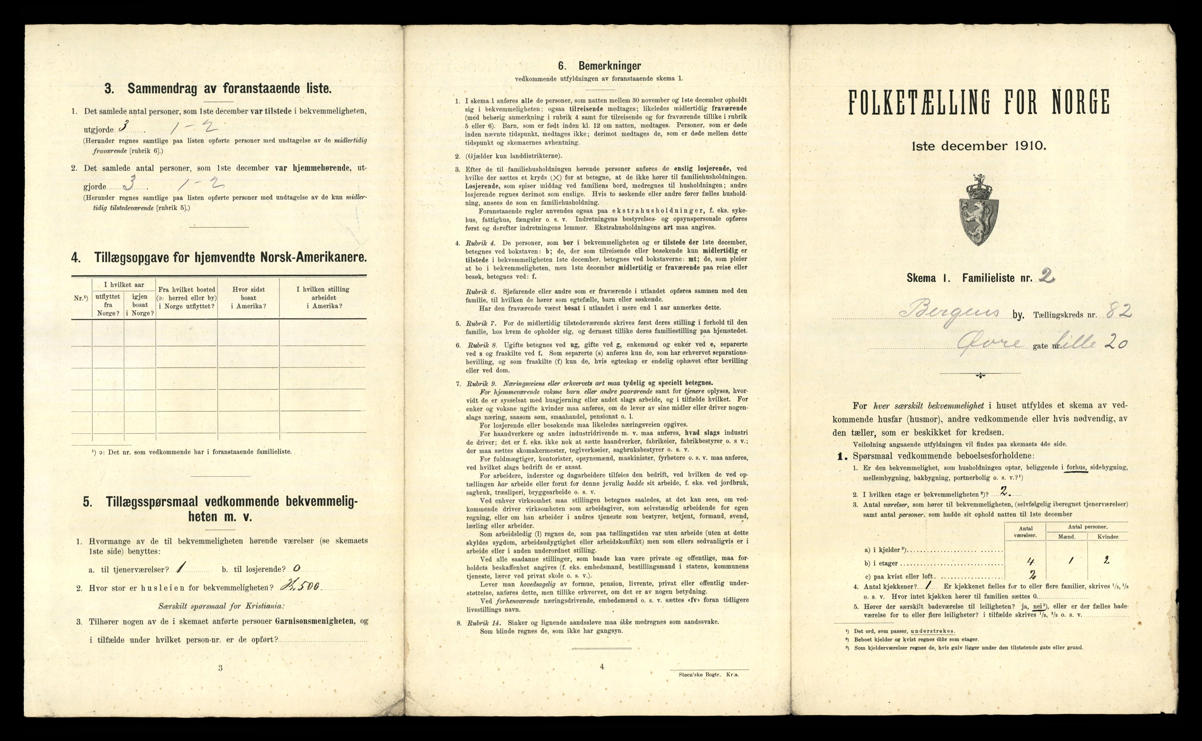 RA, 1910 census for Bergen, 1910, p. 28745