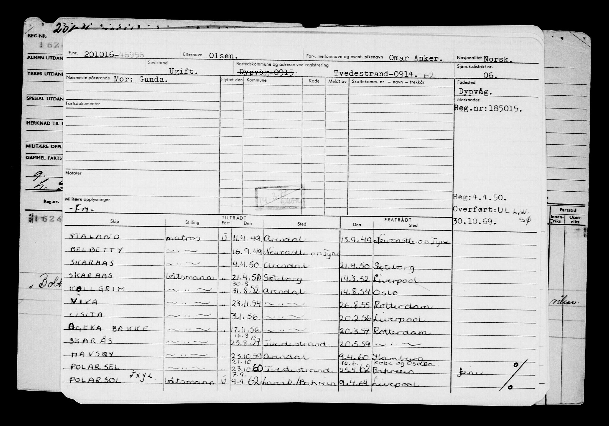 Direktoratet for sjømenn, AV/RA-S-3545/G/Gb/L0143: Hovedkort, 1916, p. 327