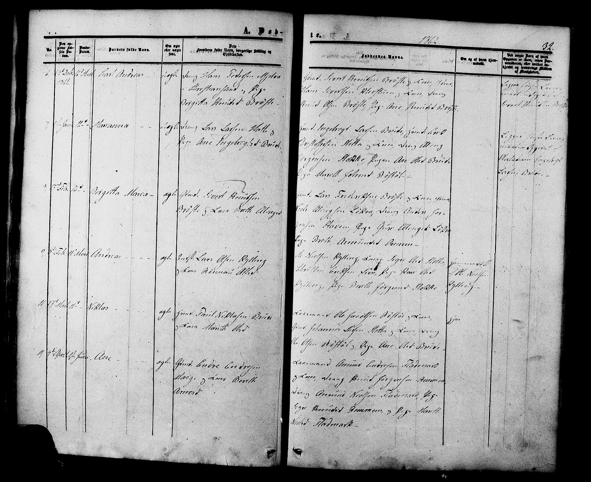 Ministerialprotokoller, klokkerbøker og fødselsregistre - Møre og Romsdal, AV/SAT-A-1454/546/L0594: Parish register (official) no. 546A02, 1854-1882, p. 32