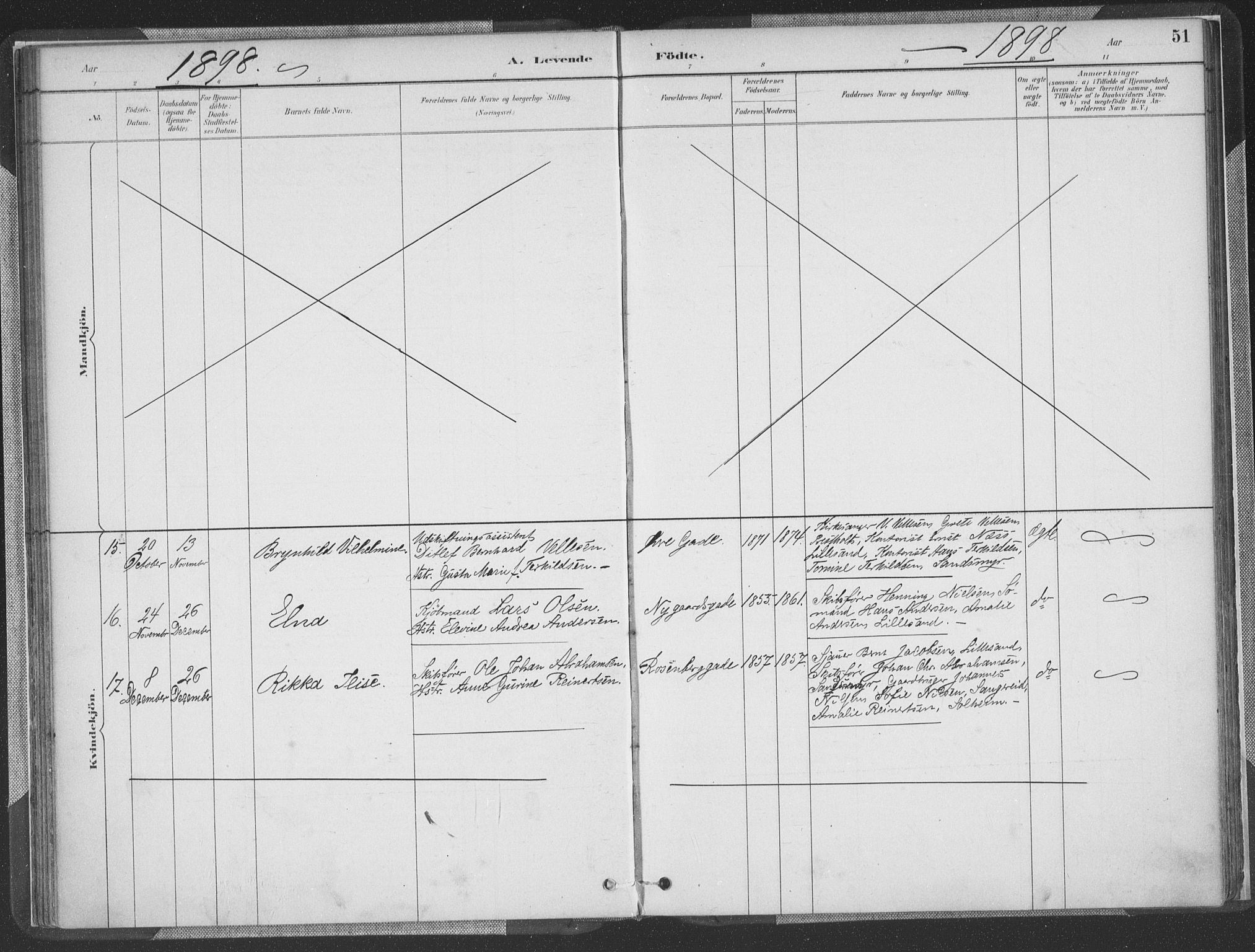 Vestre Moland sokneprestkontor, AV/SAK-1111-0046/F/Fa/Faa/L0001: Parish register (official) no. A 1, 1884-1899, p. 52