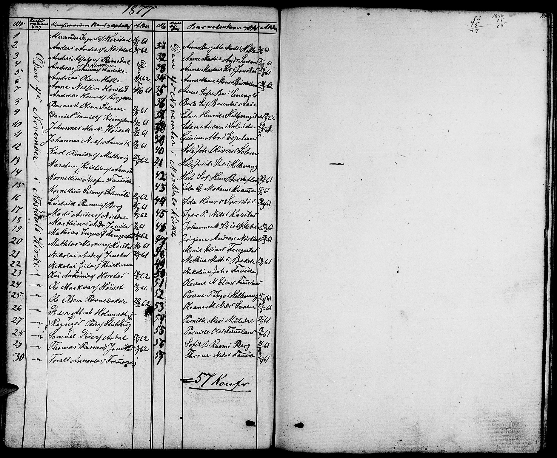 Førde sokneprestembete, SAB/A-79901/H/Hab/Habd/L0001: Parish register (copy) no. D 1, 1852-1877, p. 114