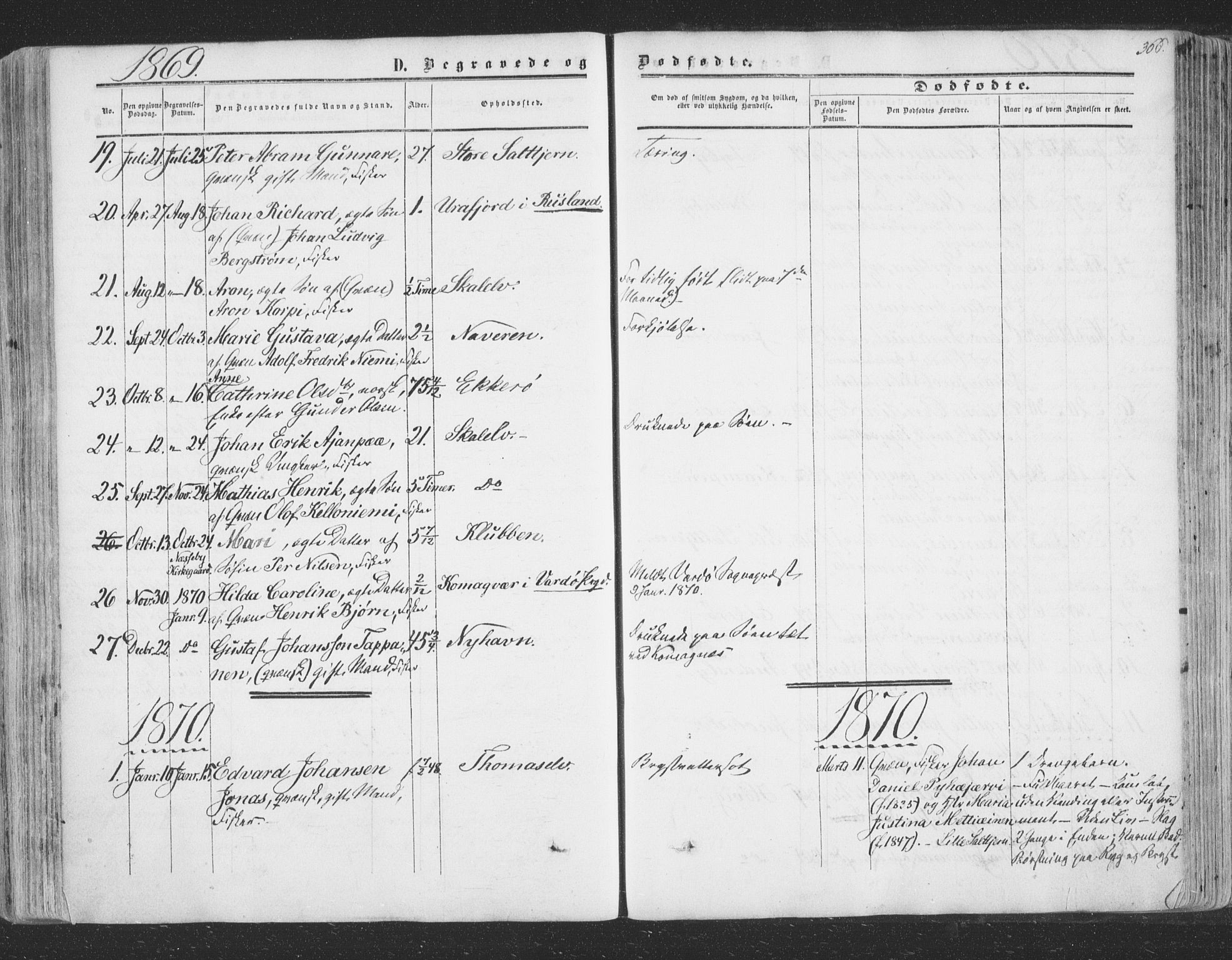 Vadsø sokneprestkontor, SATØ/S-1325/H/Ha/L0004kirke: Parish register (official) no. 4, 1854-1880, p. 366