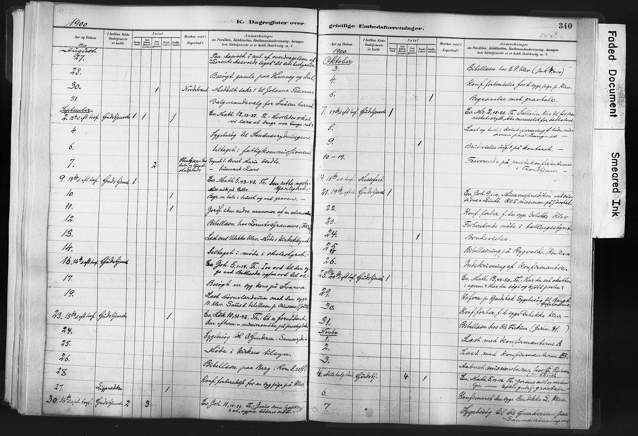 Ministerialprotokoller, klokkerbøker og fødselsregistre - Nord-Trøndelag, AV/SAT-A-1458/749/L0474: Parish register (official) no. 749A08, 1887-1903, p. 340