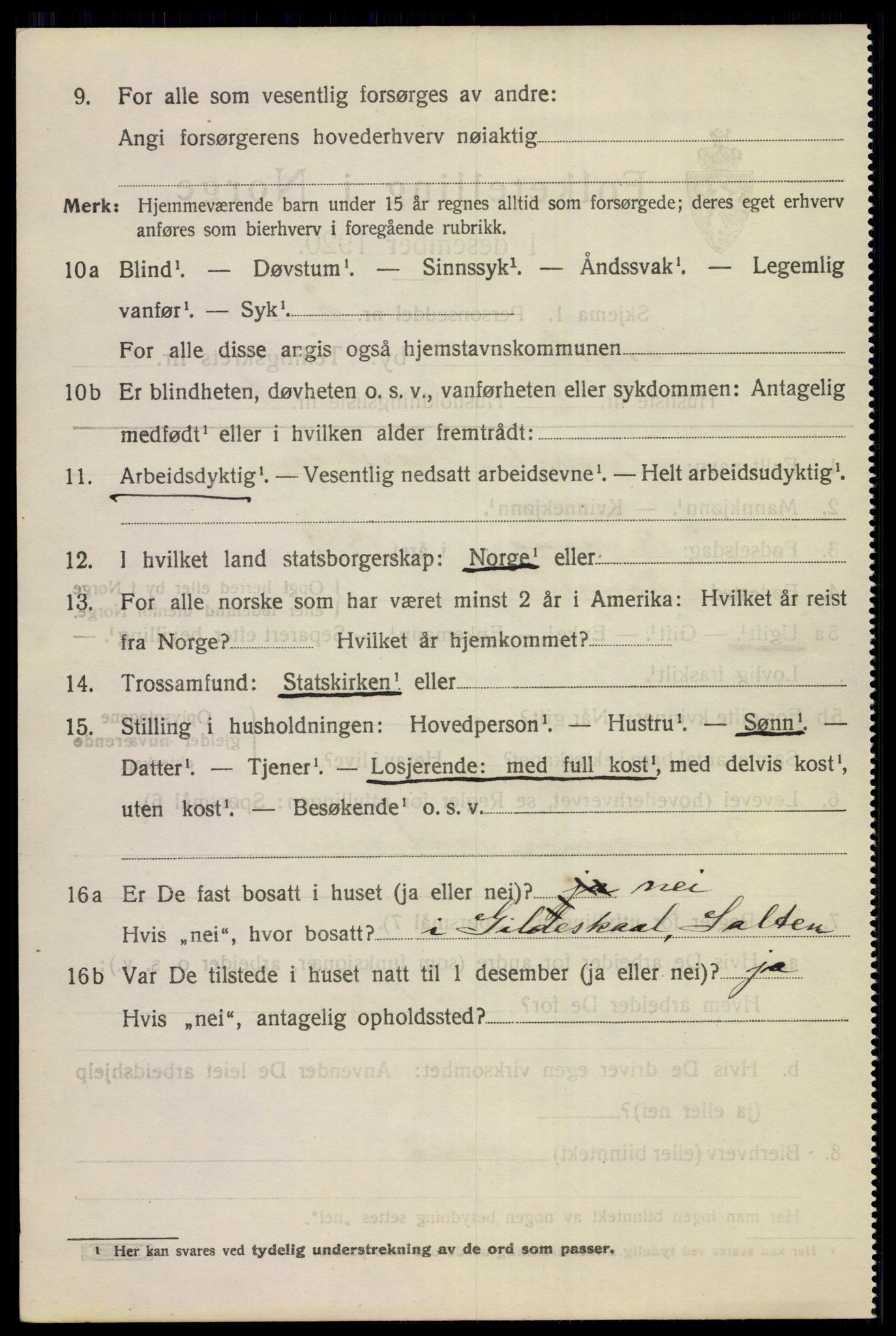 SAKO, 1920 census for Kongsberg, 1920, p. 9905