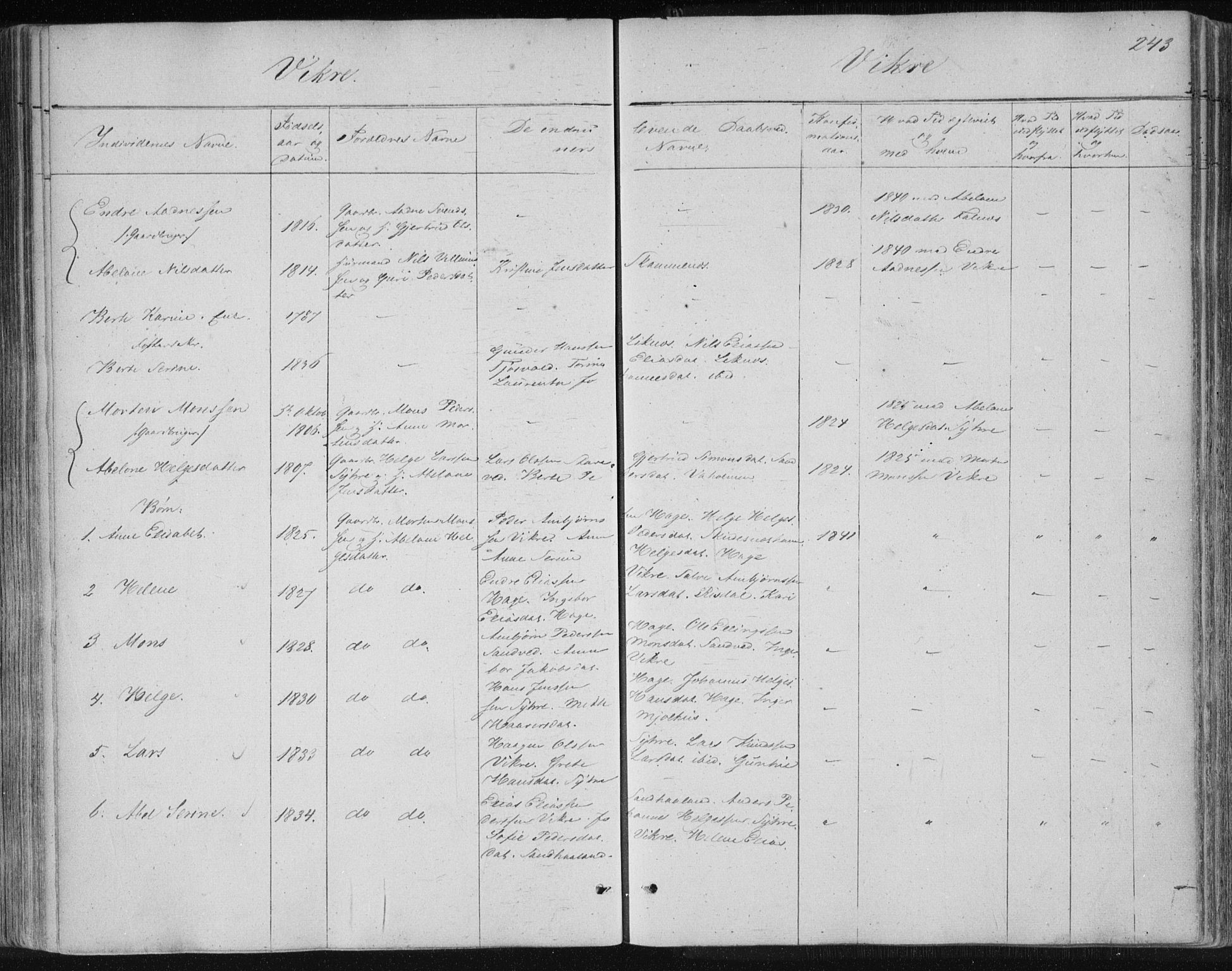 Skudenes sokneprestkontor, AV/SAST-A -101849/H/Ha/Haa/L0001: Parish register (official) no. A 1, 1770-1842, p. 243