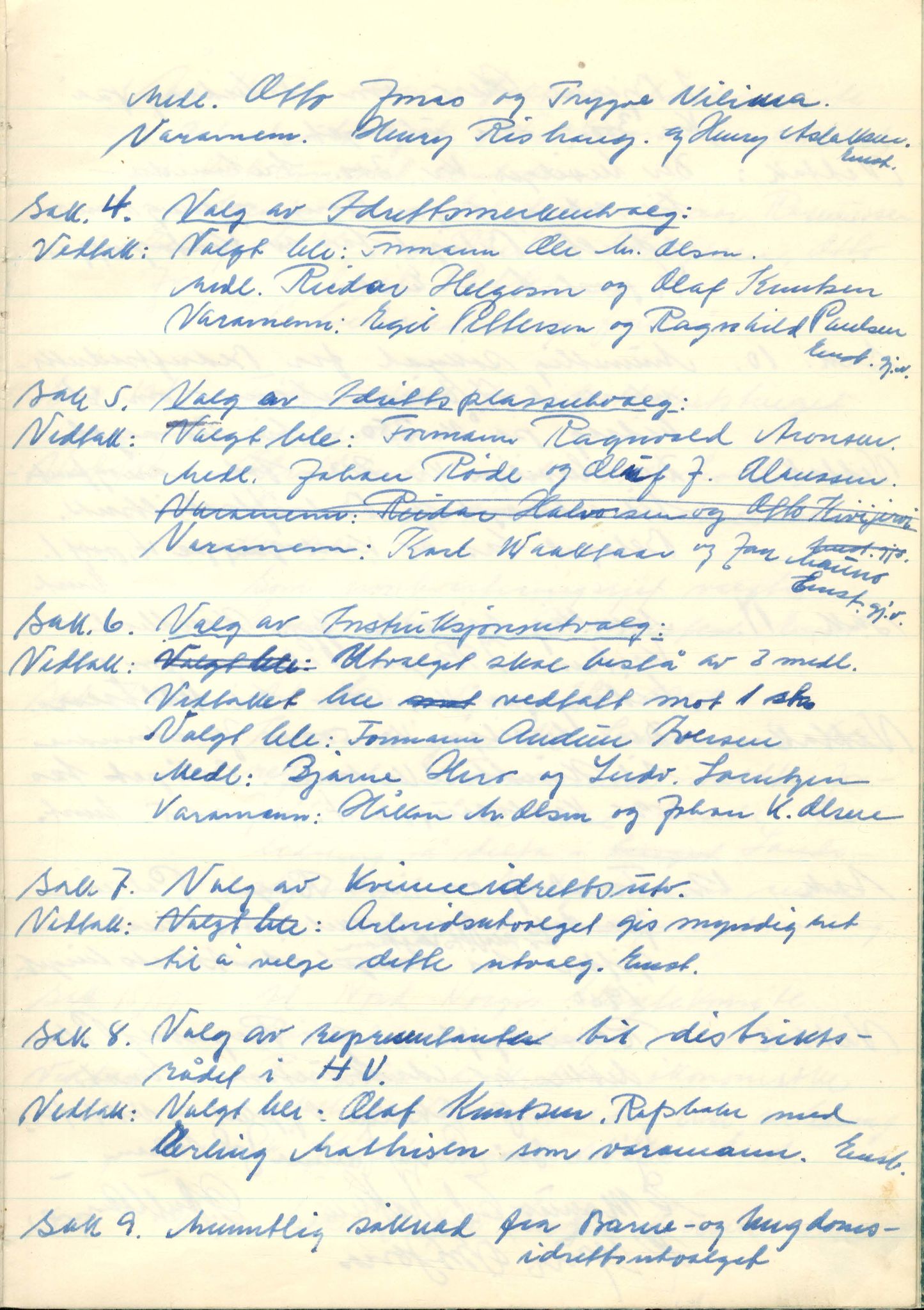 Vest-Finnmark Idrettskrets, FMFB/A-1042/A/Aa/L0001: Møteprotokoll for styre, kretsting og arbeidsutvalg, 1946-1951, p. 132