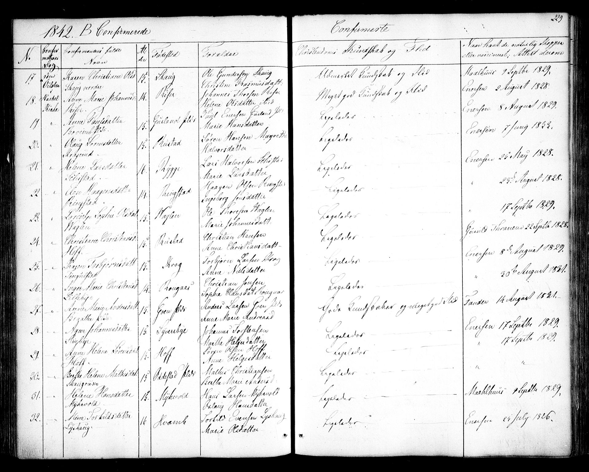 Hobøl prestekontor Kirkebøker, AV/SAO-A-2002/F/Fa/L0003: Parish register (official) no. I 3, 1842-1864, p. 229