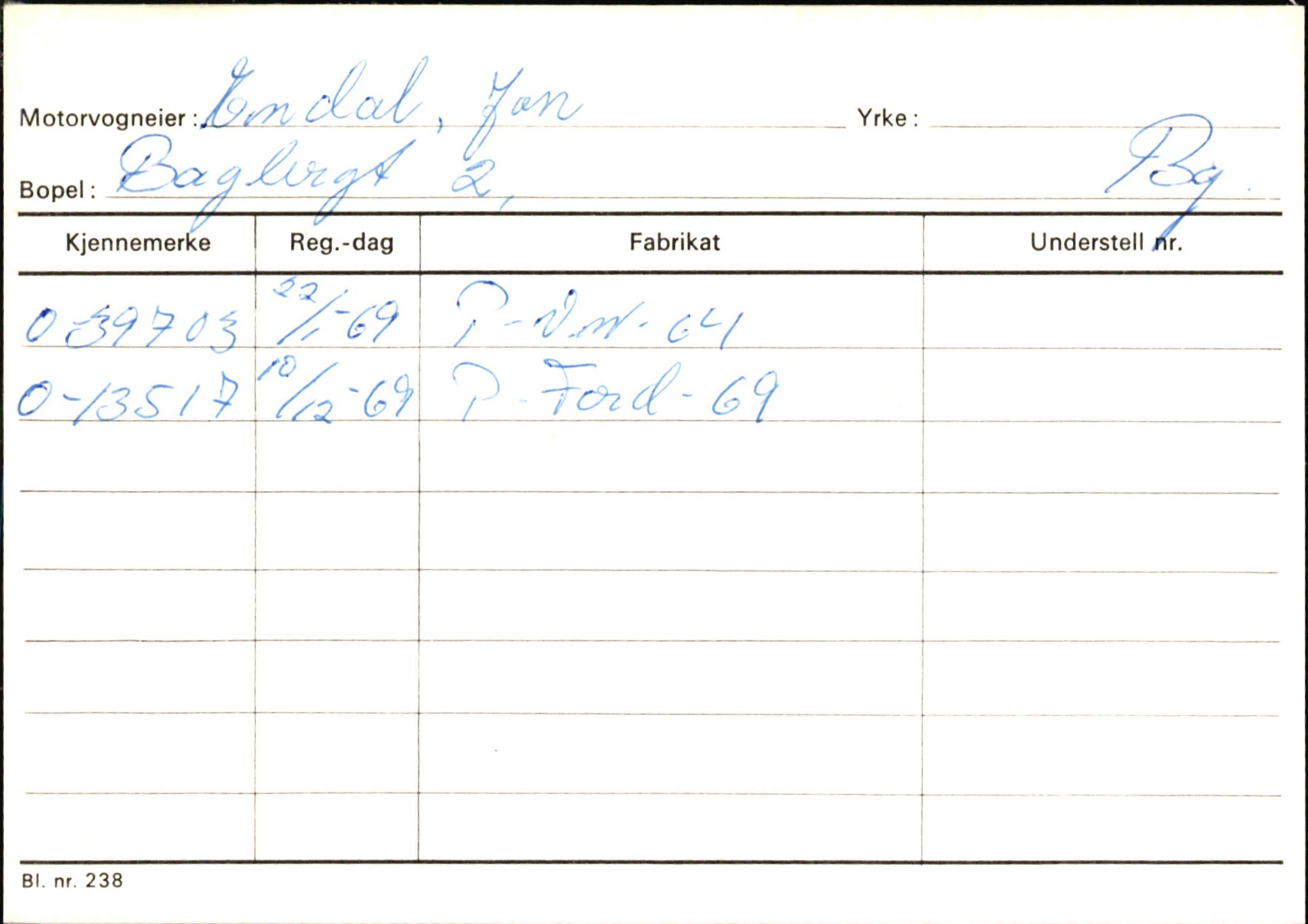 Statens vegvesen, Hordaland vegkontor, AV/SAB-A-5201/2/Hb/L0008: O-eierkort E-F, 1920-1971, p. 2