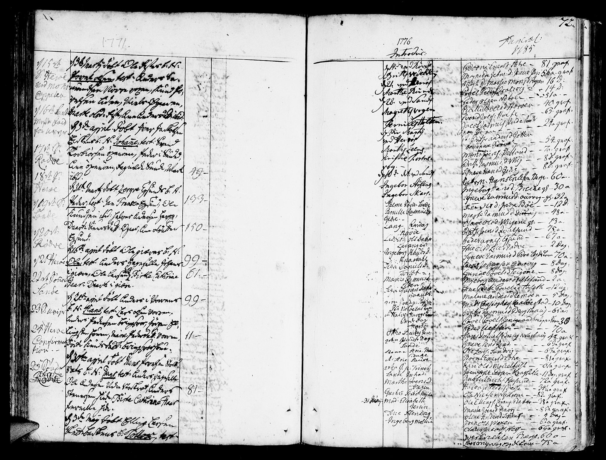 Ministerialprotokoller, klokkerbøker og fødselsregistre - Møre og Romsdal, SAT/A-1454/507/L0067: Parish register (official) no. 507A02, 1767-1788, p. 72