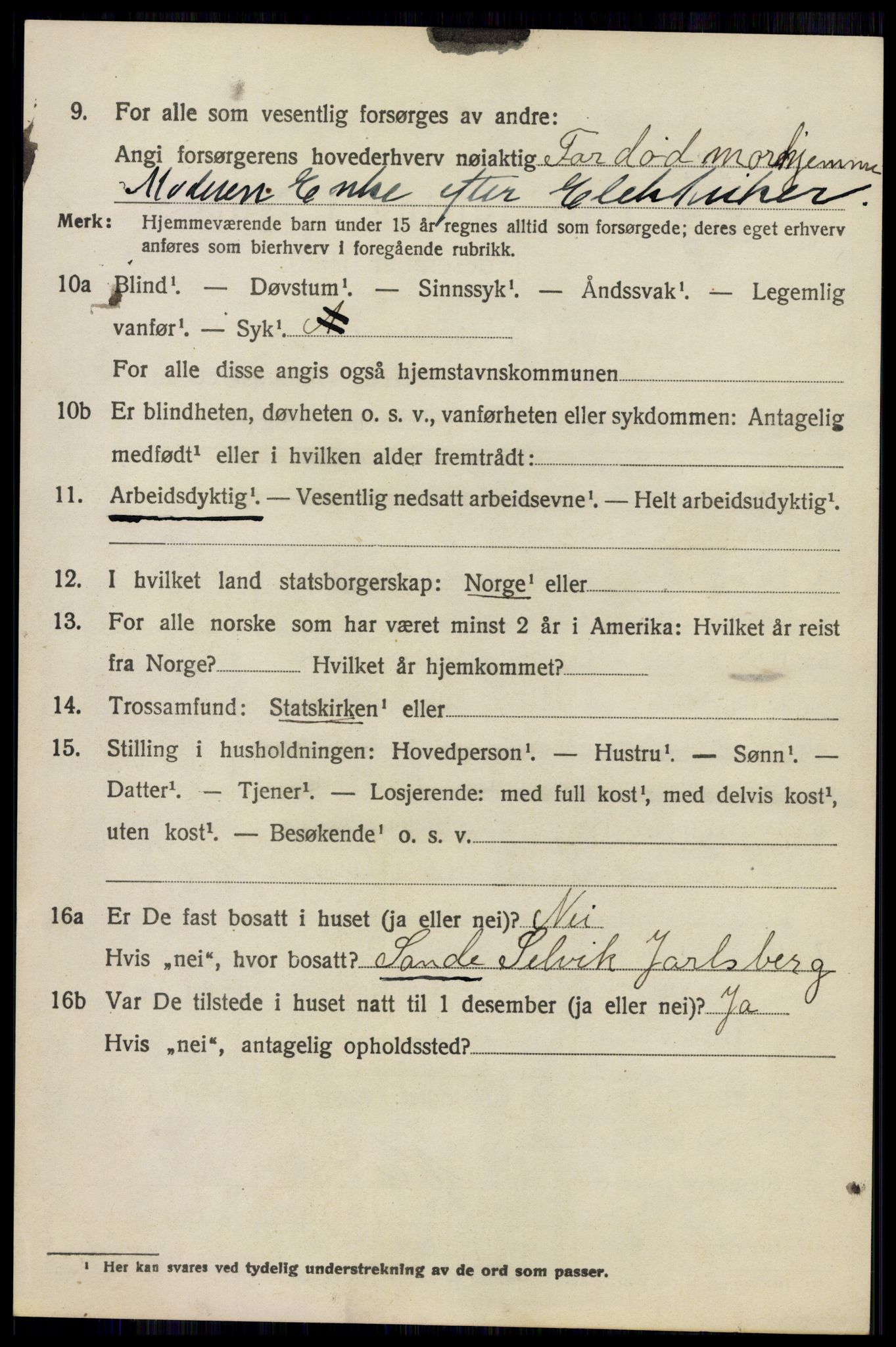 SAO, 1920 census for Nesodden, 1920, p. 3748