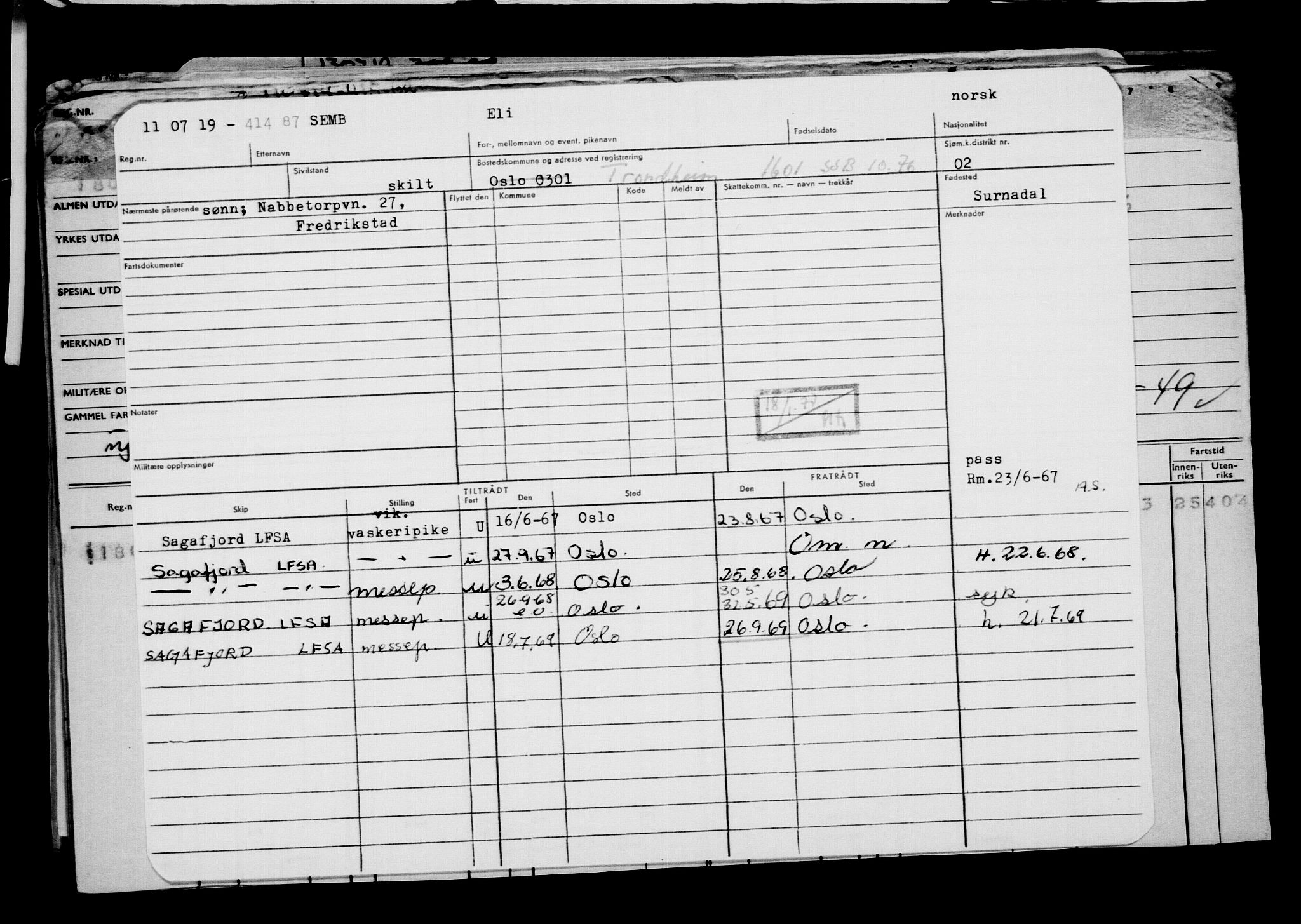 Direktoratet for sjømenn, AV/RA-S-3545/G/Gb/L0170: Hovedkort, 1919, p. 215