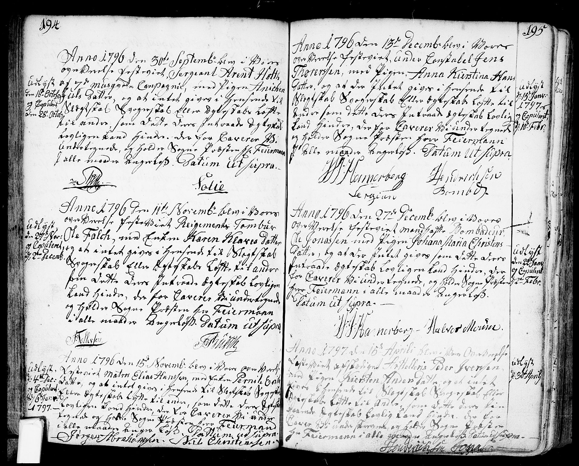 Fredrikstad prestekontor Kirkebøker, SAO/A-11082/F/Fa/L0002: Parish register (official) no. 2, 1750-1804, p. 194-195