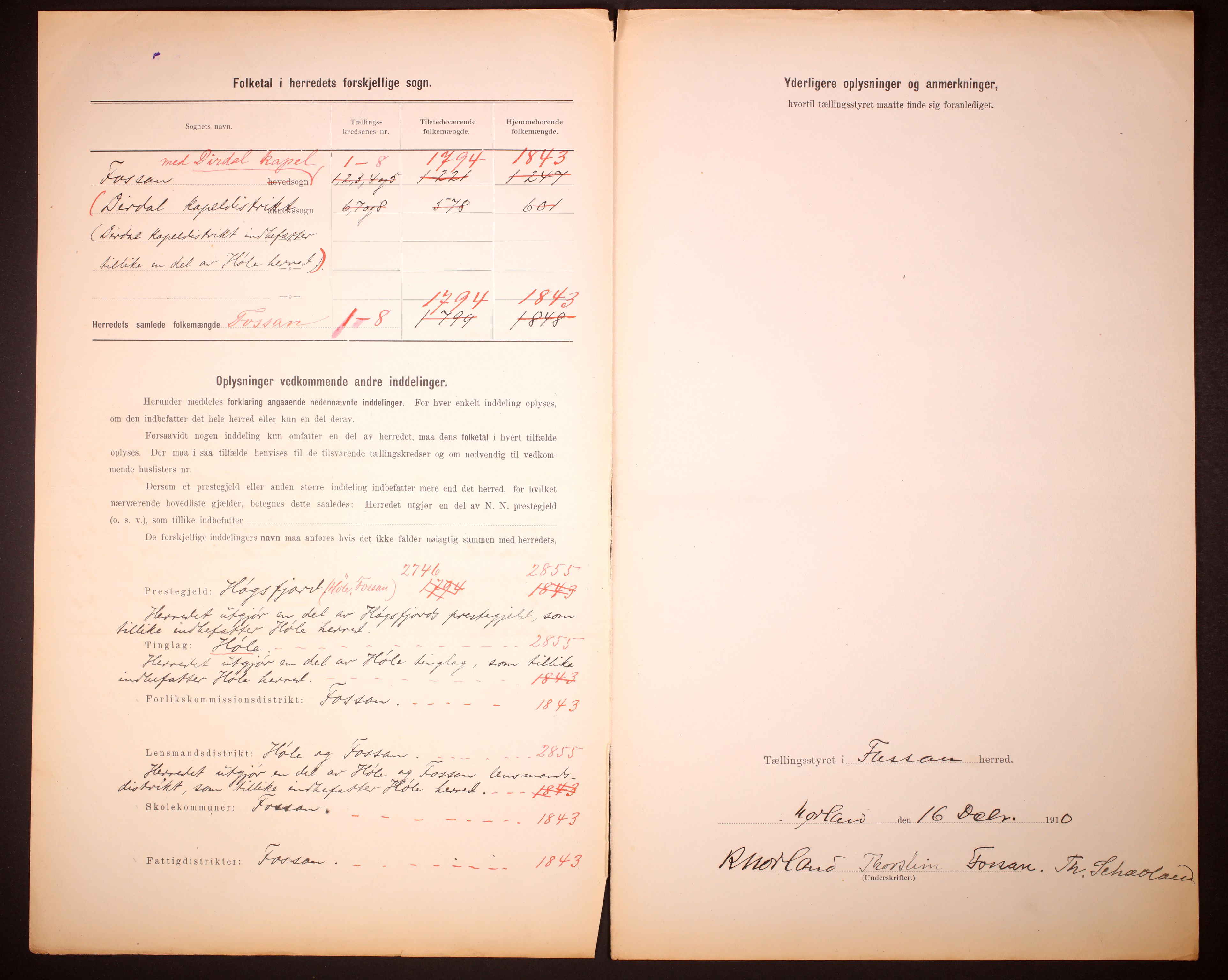 RA, 1910 census for Forsand, 1910, p. 3