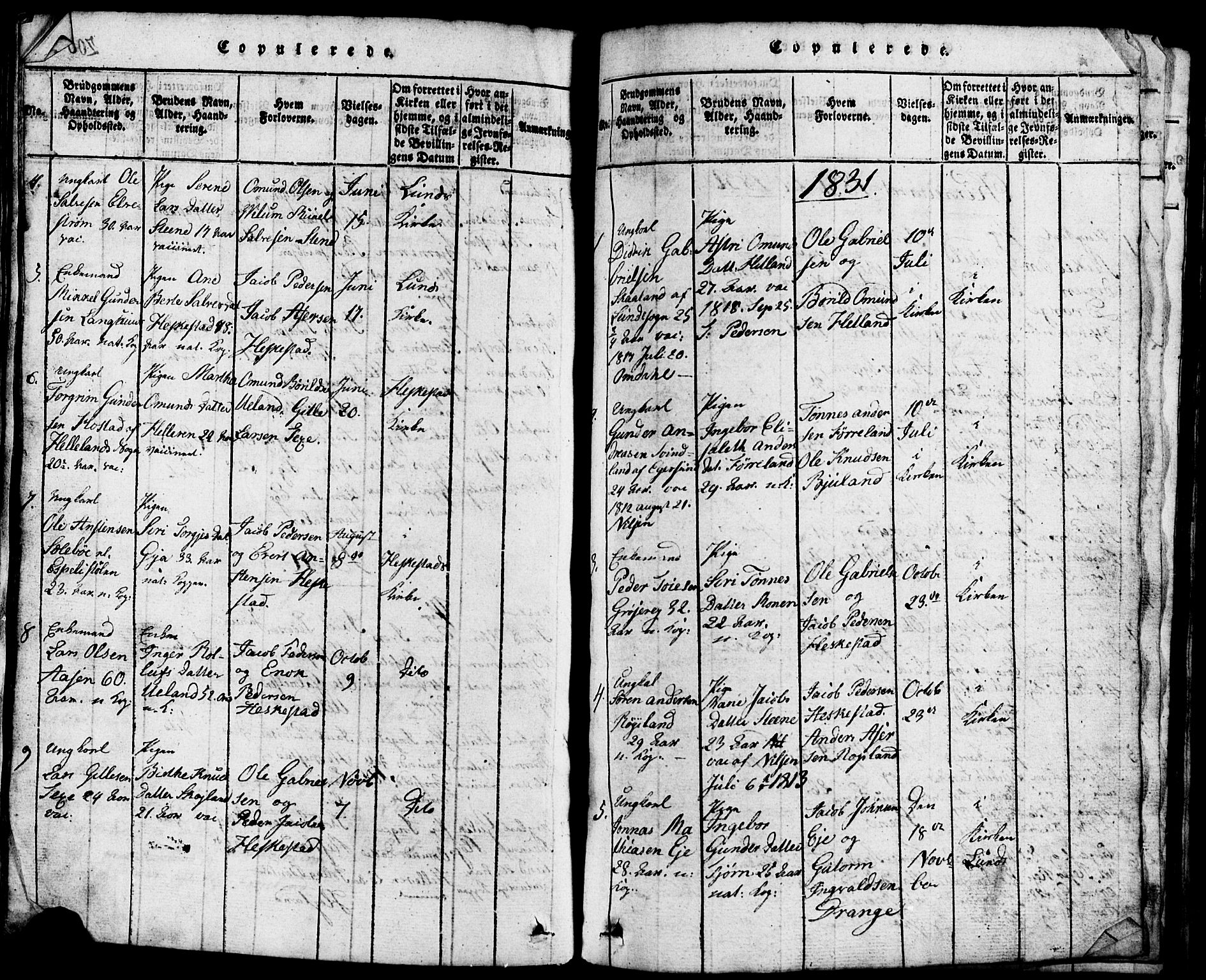 Lund sokneprestkontor, AV/SAST-A-101809/S07/L0001: Parish register (copy) no. B 1, 1815-1853