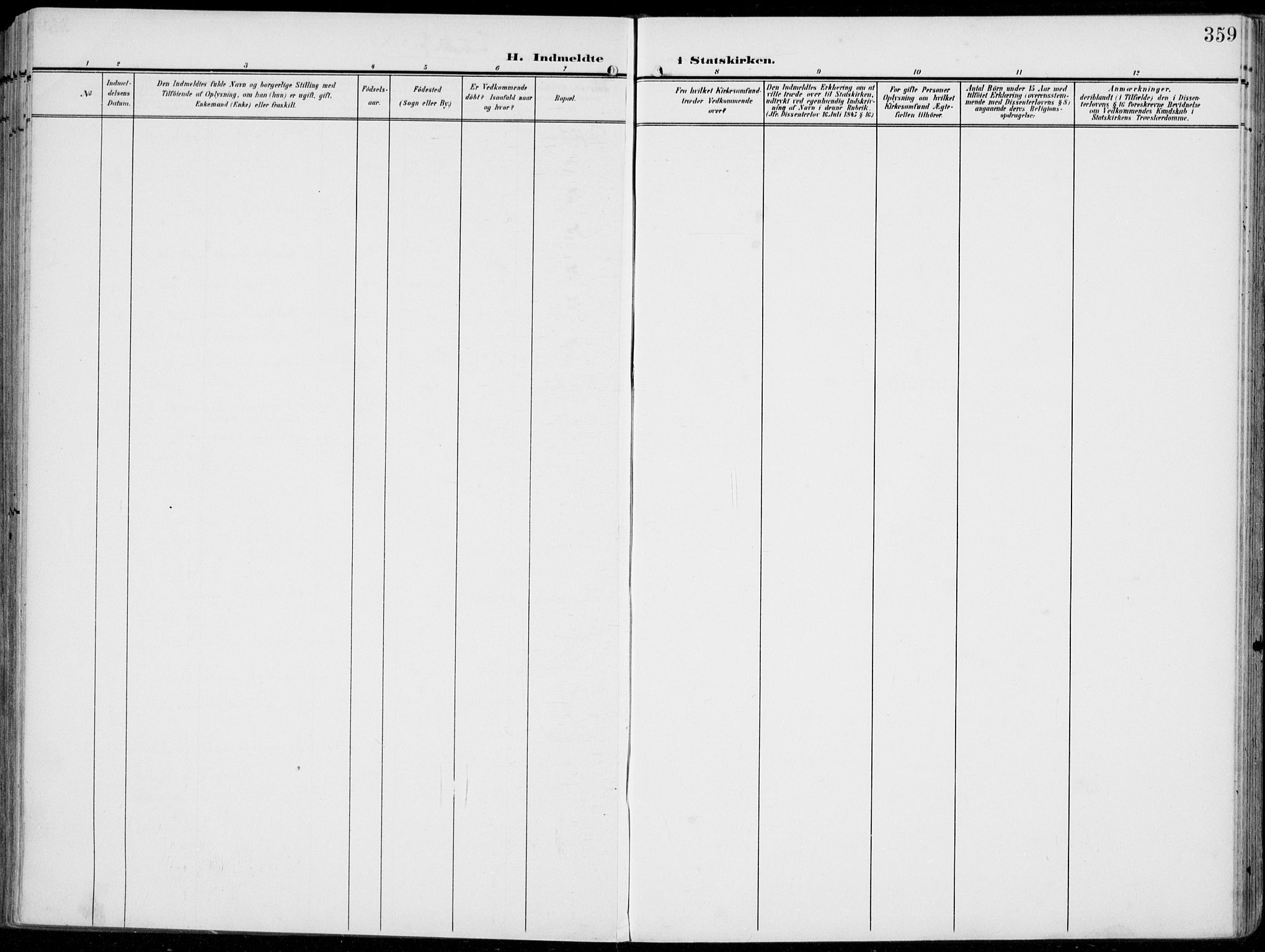 Vestre Toten prestekontor, SAH/PREST-108/H/Ha/Haa/L0014: Parish register (official) no. 14, 1907-1920, p. 359