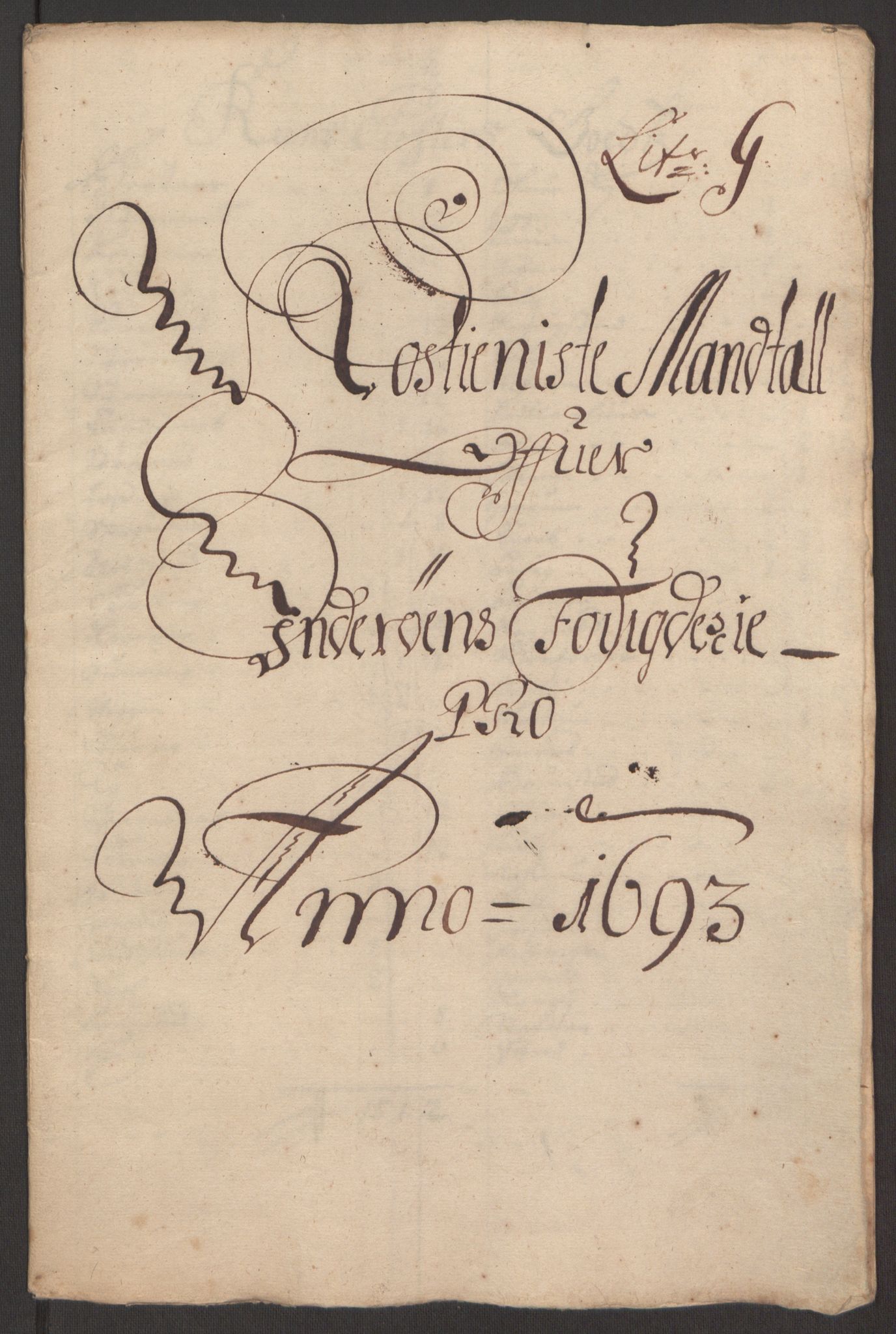 Rentekammeret inntil 1814, Reviderte regnskaper, Fogderegnskap, AV/RA-EA-4092/R63/L4308: Fogderegnskap Inderøy, 1692-1694, p. 458