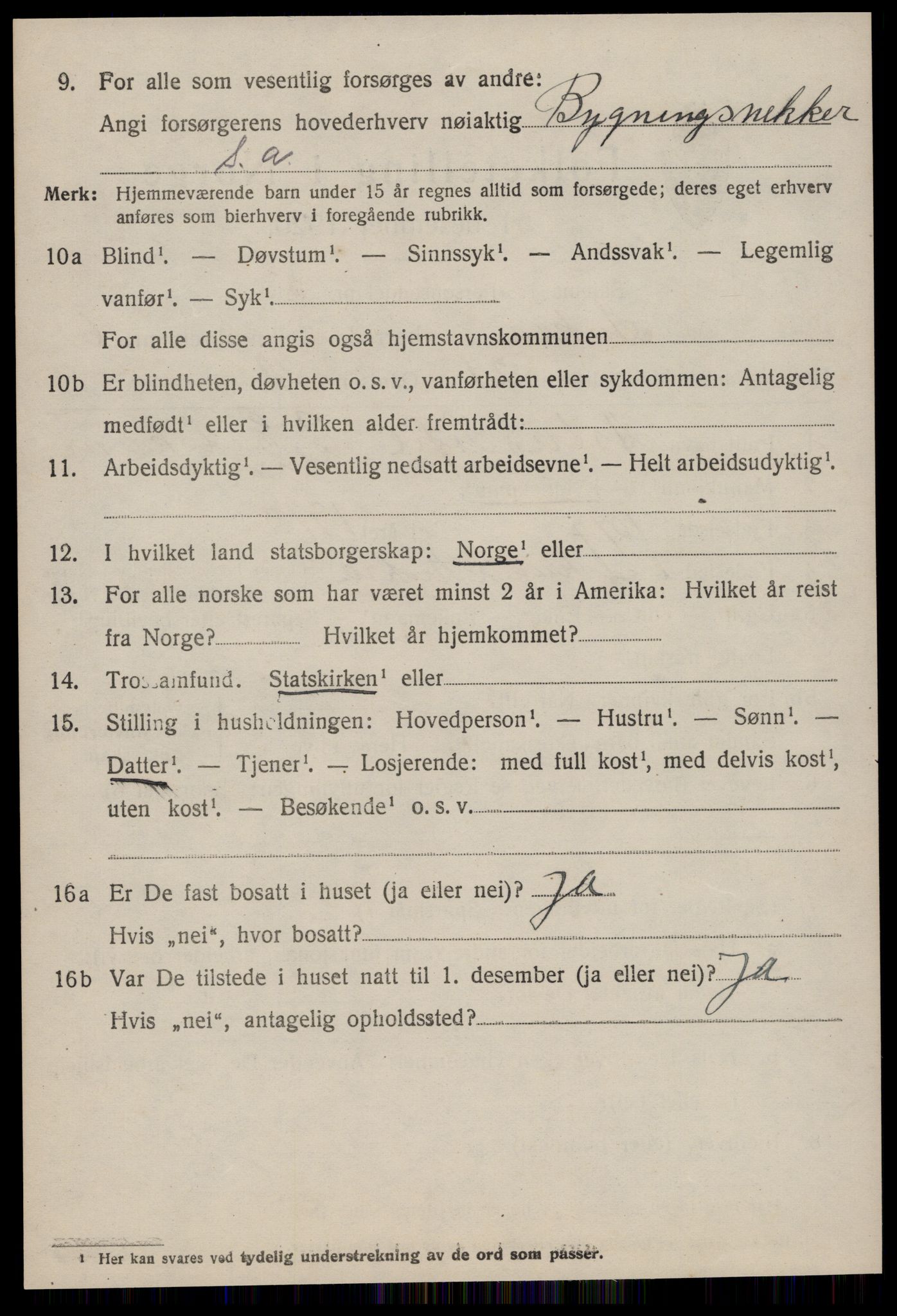 SAT, 1920 census for Aukra, 1920, p. 4232