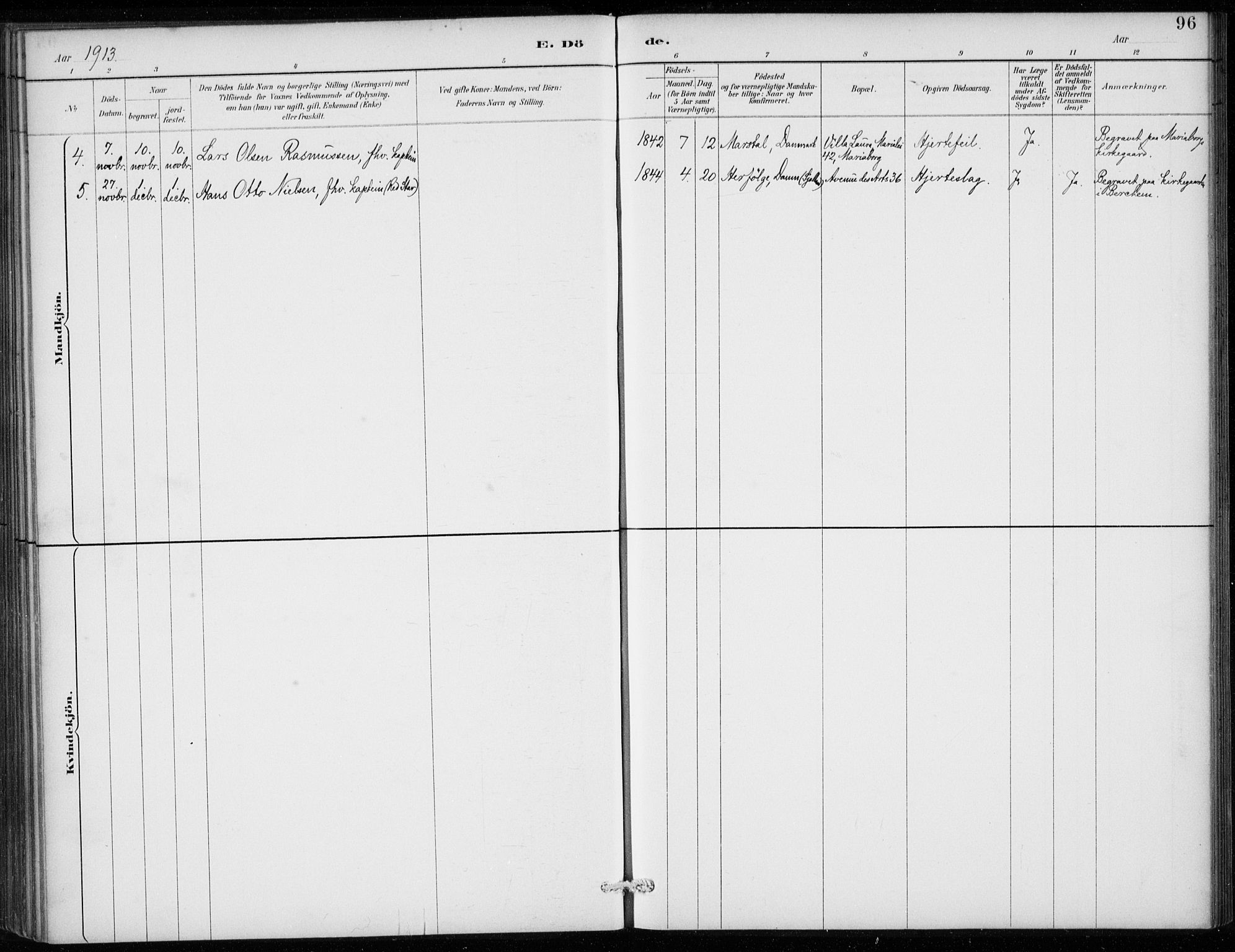 Den norske sjømannsmisjon i utlandet/Antwerpen, SAB/SAB/PA-0105/H/Ha/L0002: Parish register (official) no. A 2, 1887-1913, p. 96