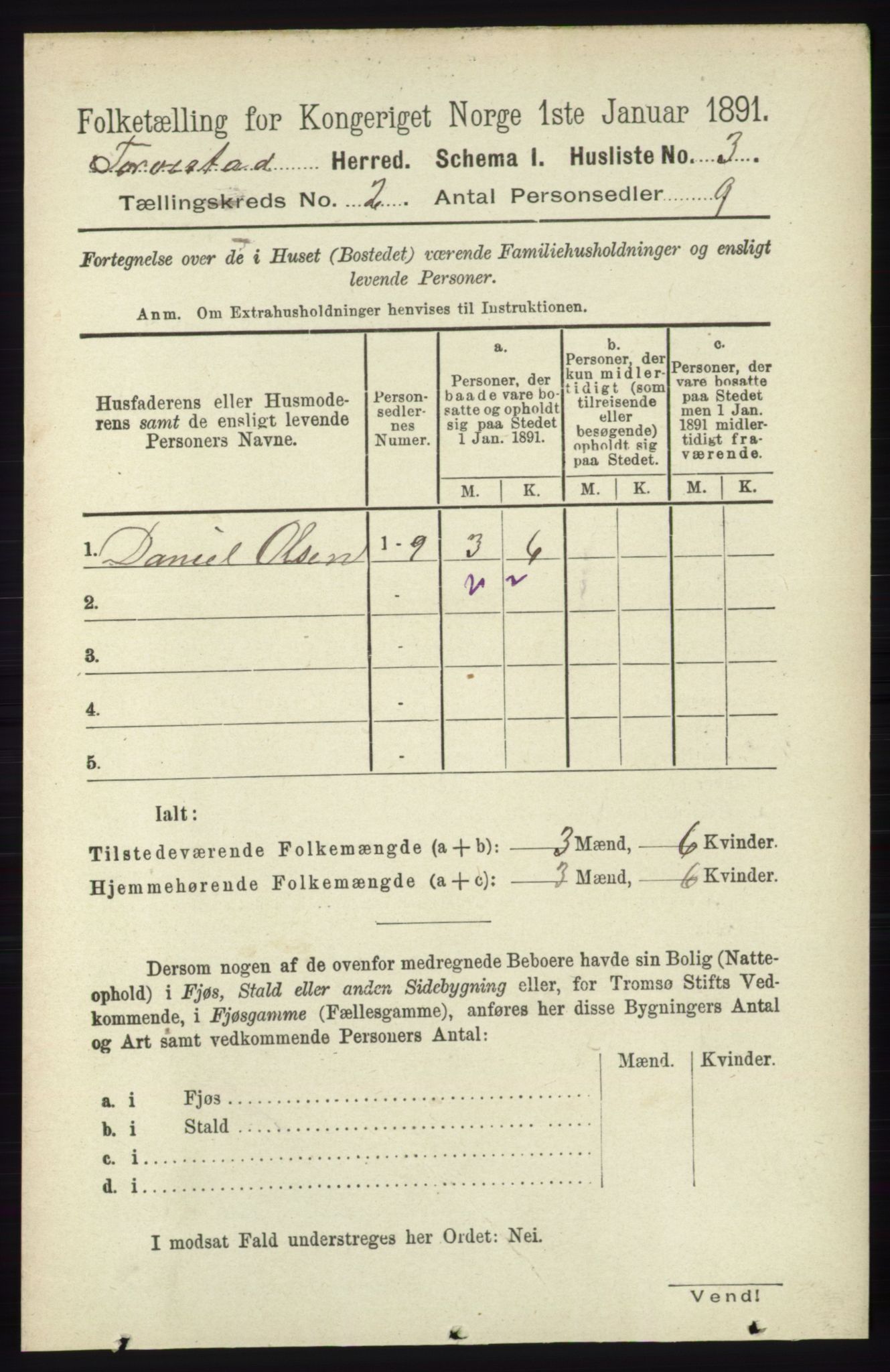 RA, 1891 census for 1152 Torvastad, 1891, p. 451