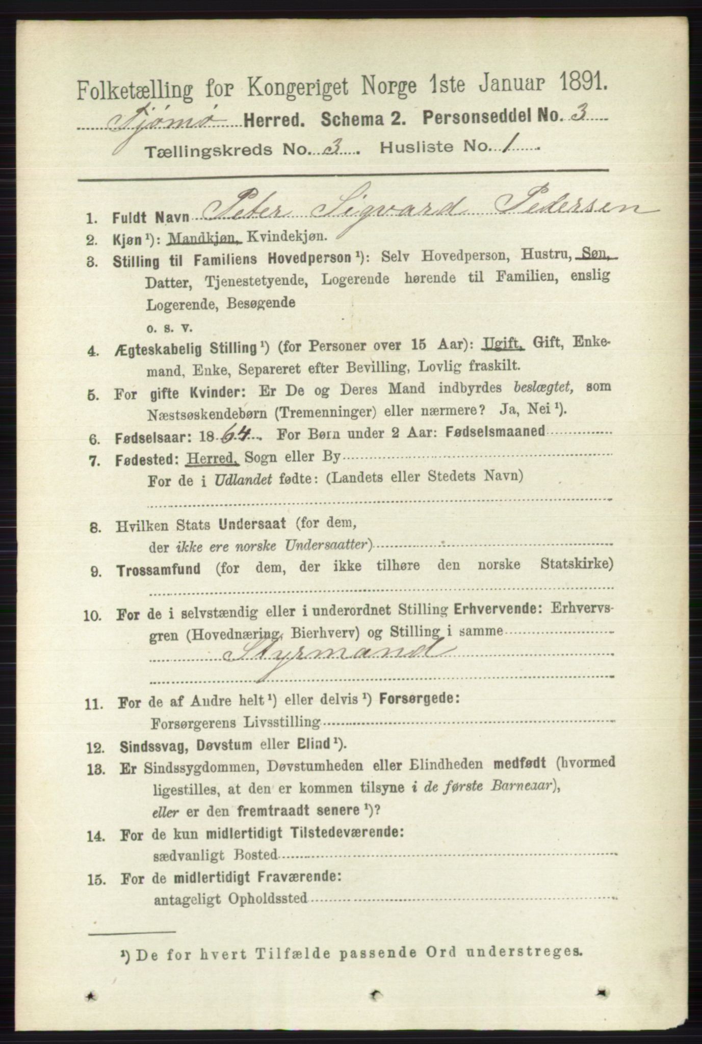 RA, 1891 census for 0723 Tjøme, 1891, p. 868