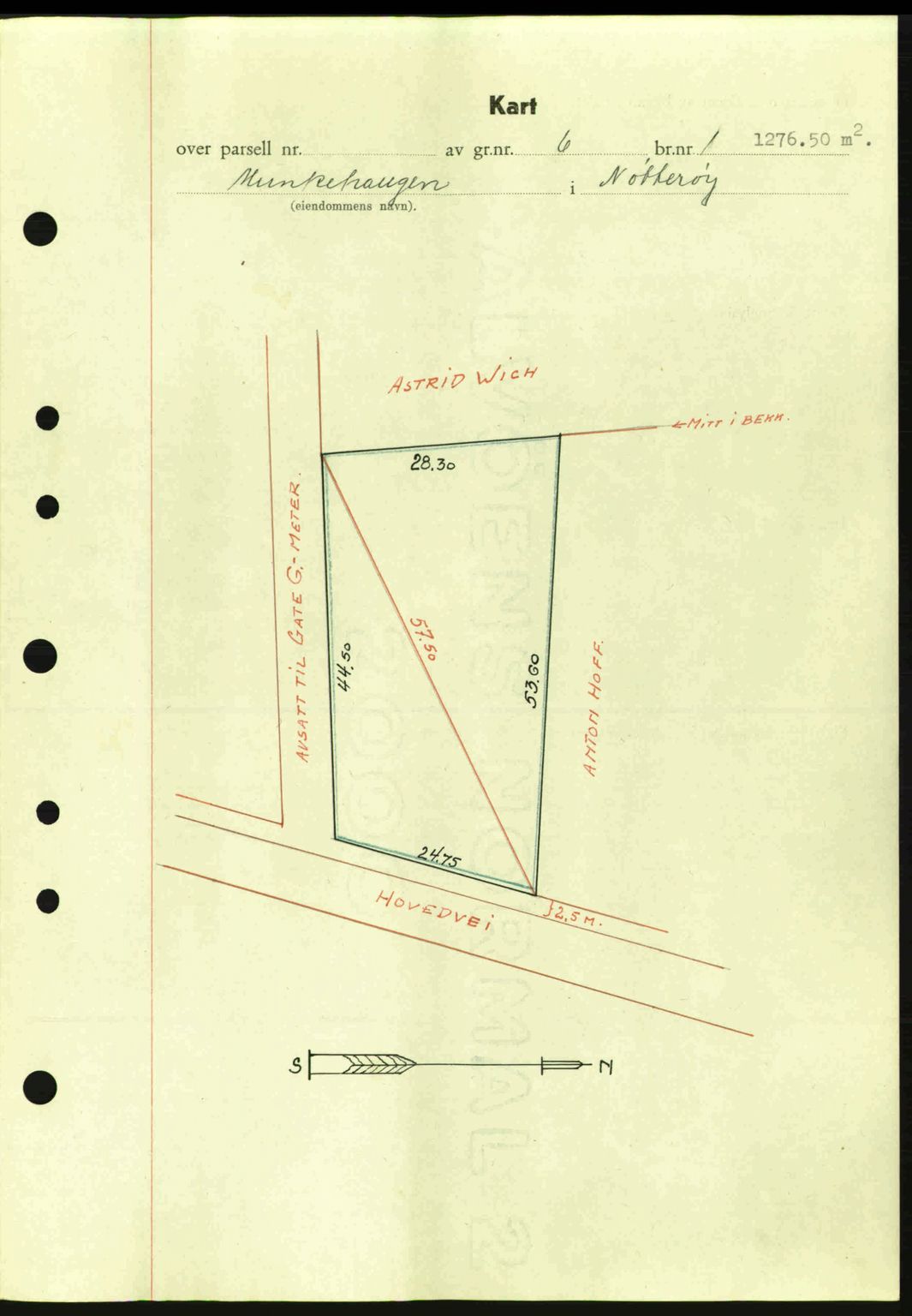 Tønsberg sorenskriveri, AV/SAKO-A-130/G/Ga/Gaa/L0013: Mortgage book no. A13, 1943-1943, Diary no: : 1272/1943