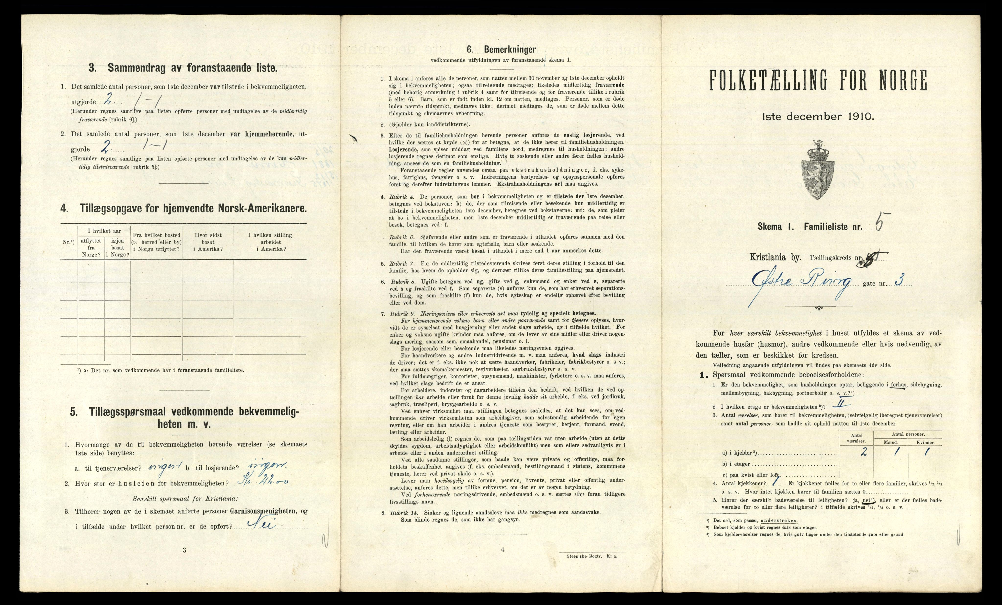 RA, 1910 census for Kristiania, 1910, p. 124889