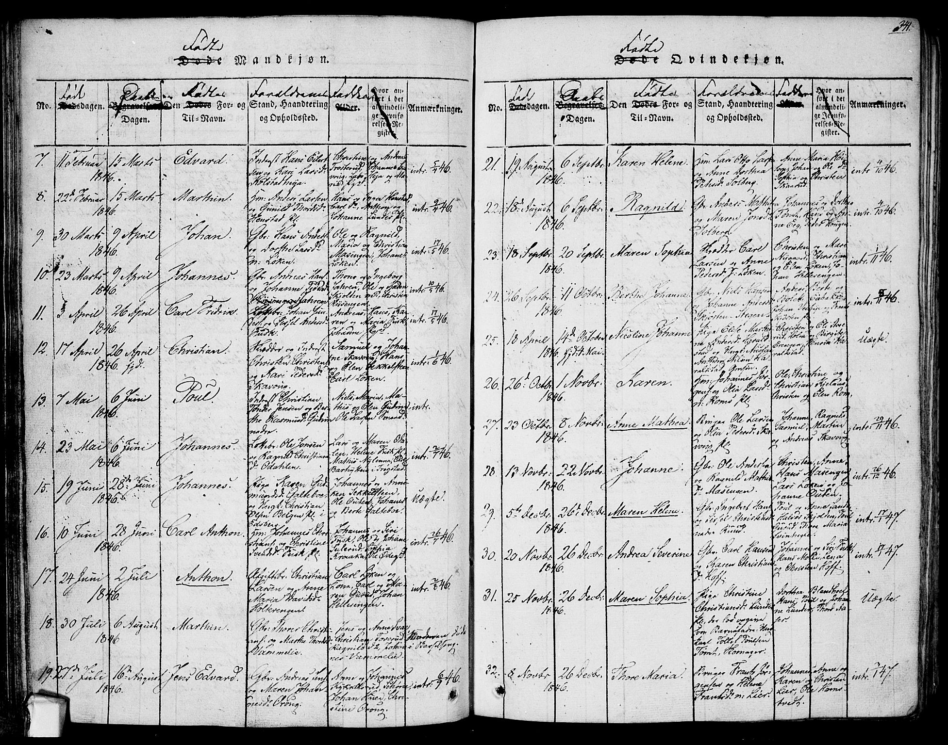 Askim prestekontor Kirkebøker, AV/SAO-A-10900/F/Fa/L0004: Parish register (official) no. 4, 1817-1846, p. 340-341